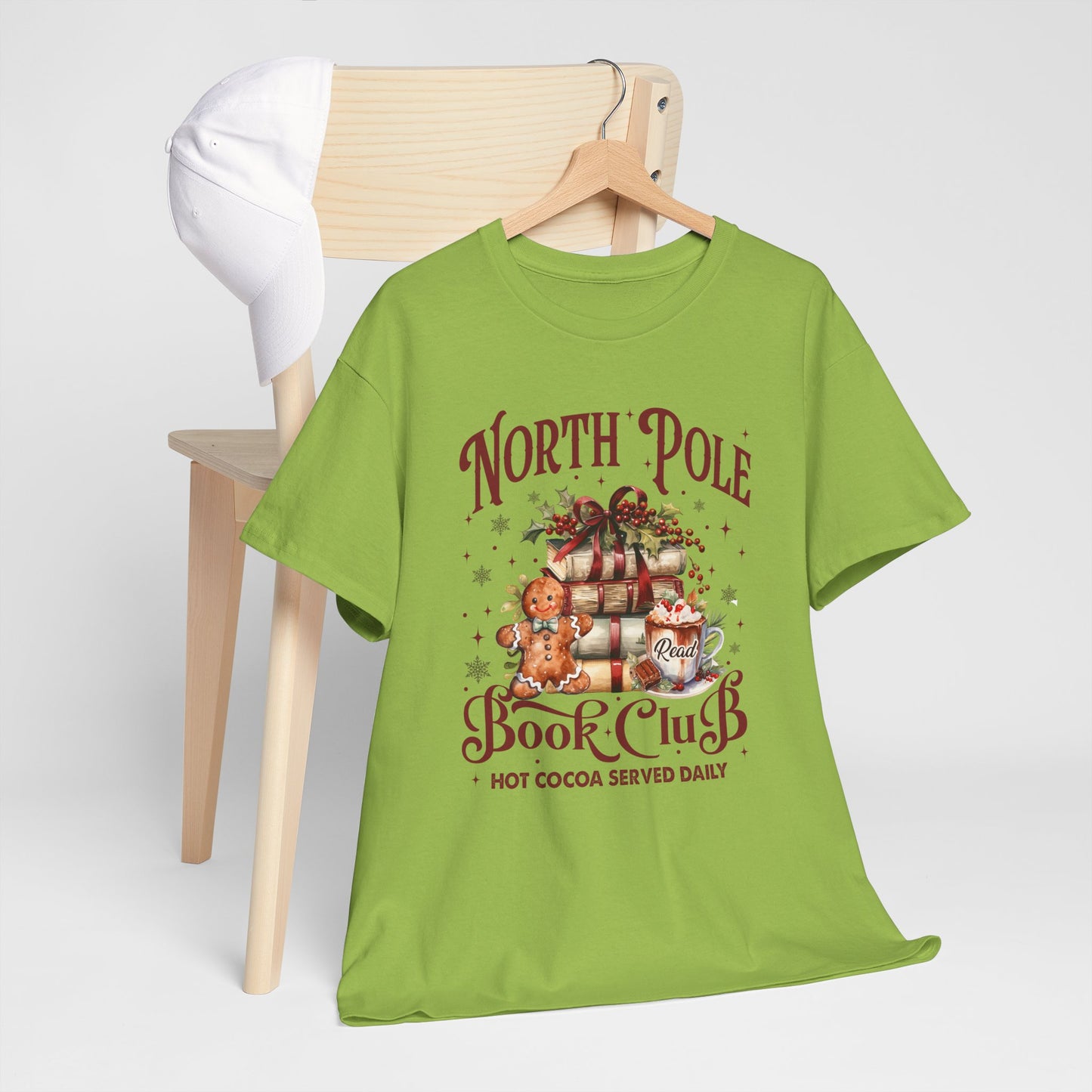 North Pole Book Club Unisex Heavy Cotton Tee - Sizes S - 5X