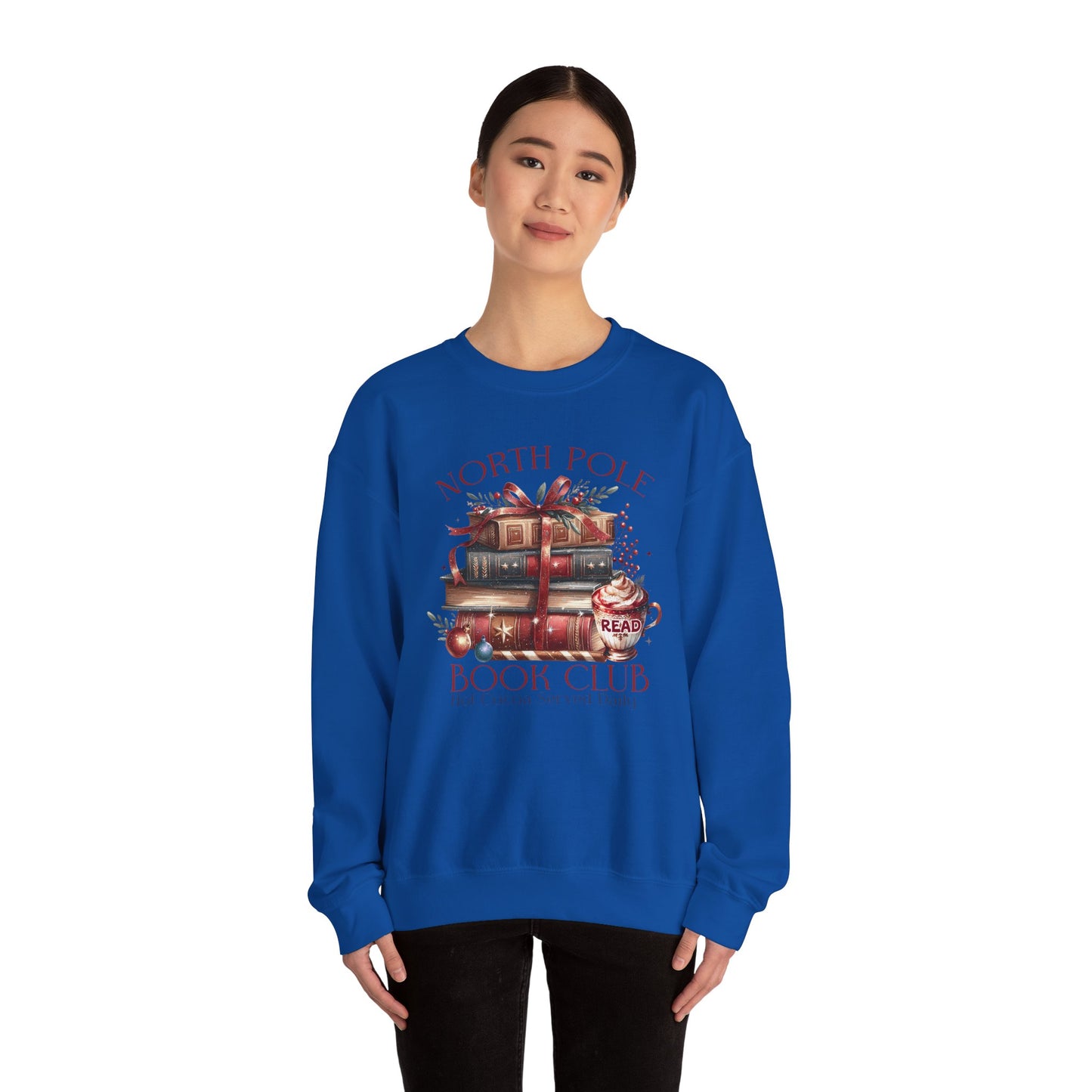 North Pole Book Club Unisex Heavy Blend™ Crewneck Sweatshirt - sizes S - 3X