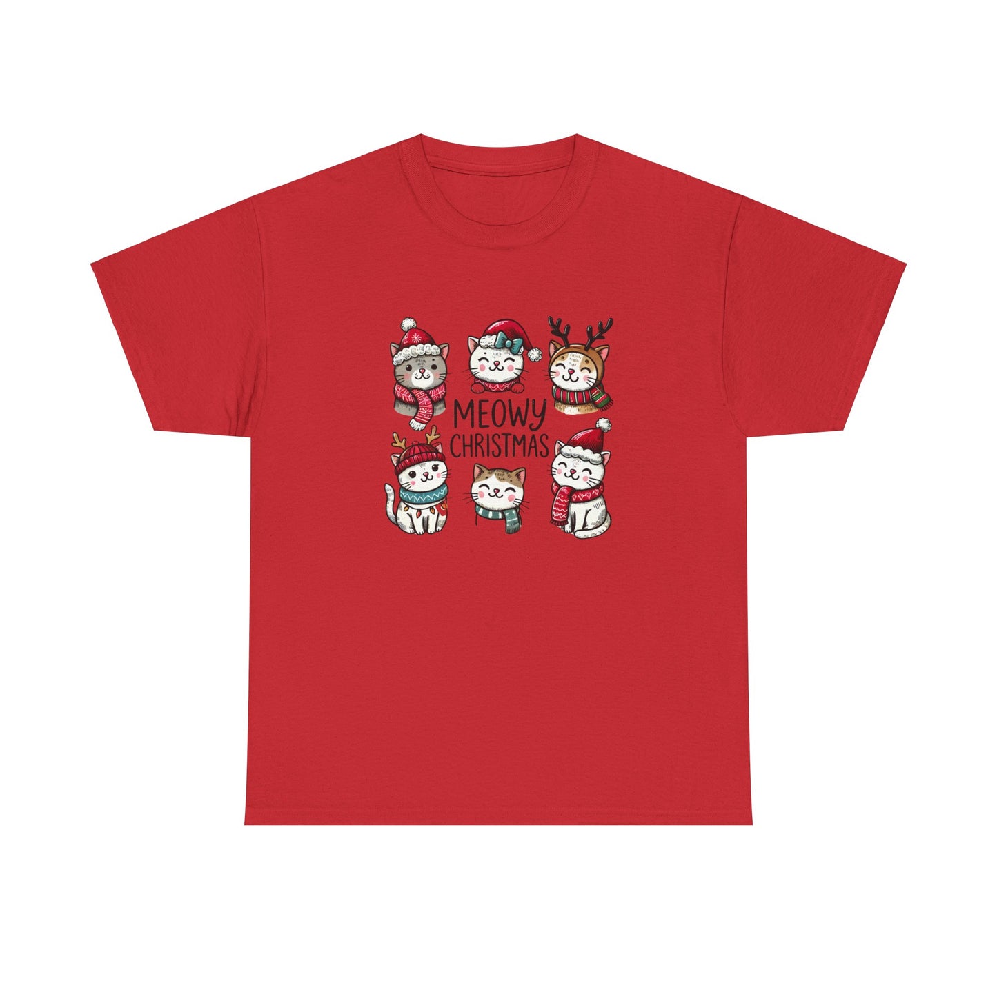 Meowy Christmas Unisex T-shirt - sizes S - 5X