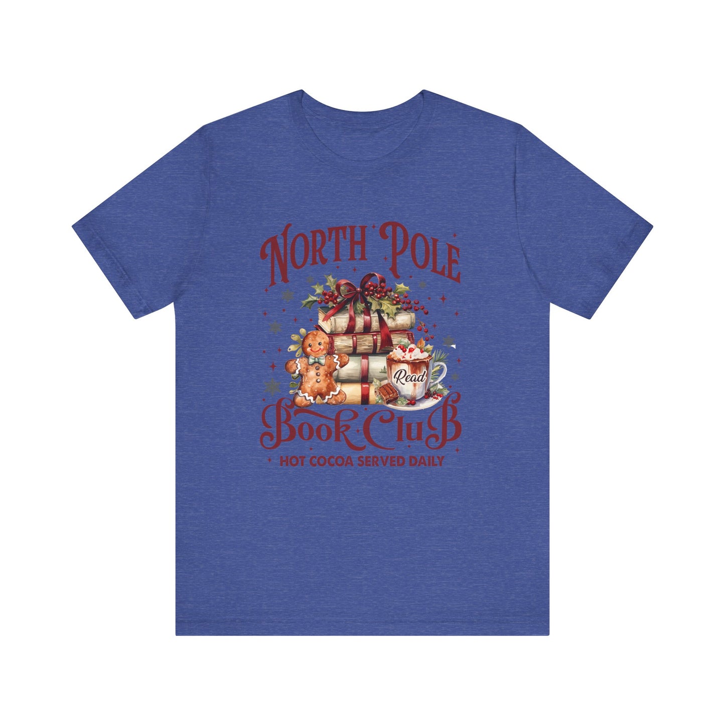 North Pole Book Club Unisex Jersey Short Sleeve Tee - sizes S - 3X