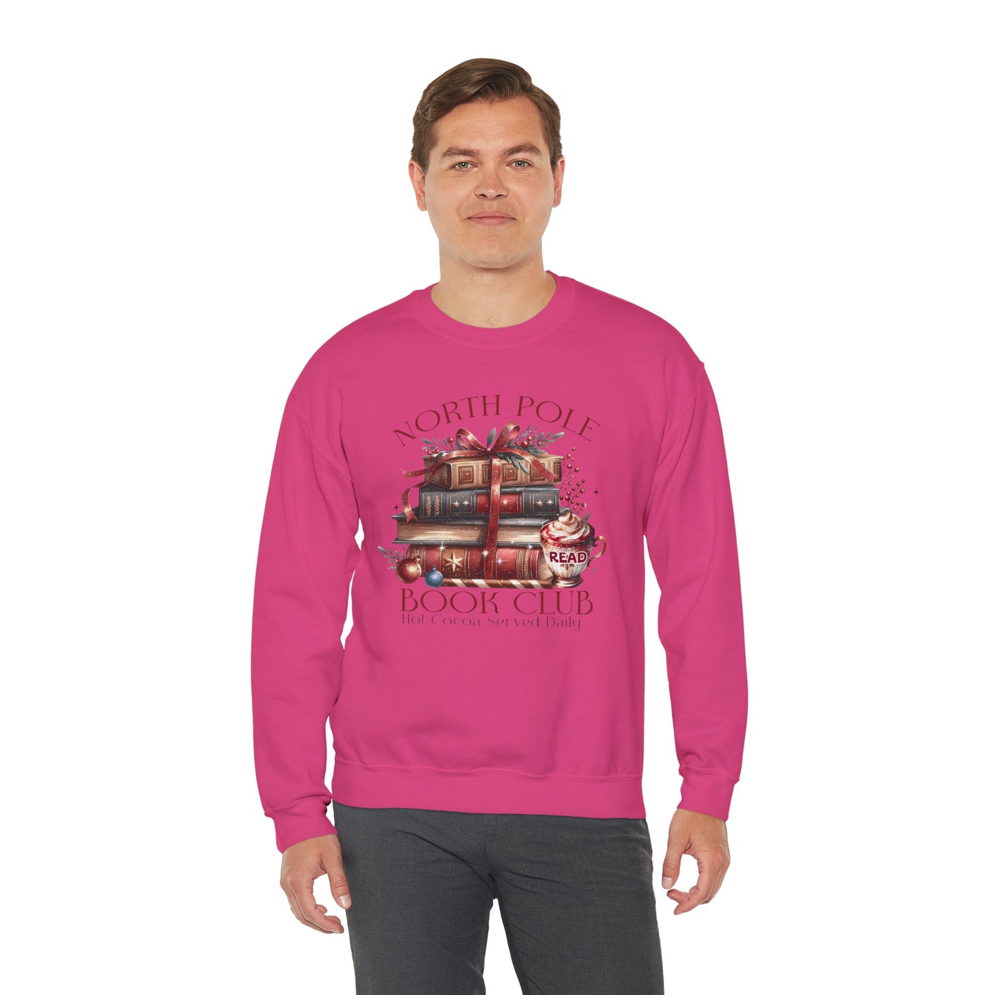 North Pole Book Club Unisex Heavy Blend™ Crewneck Sweatshirt - sizes S - 3X