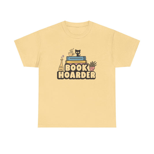 Book Hoarder Unisex Tee - Funny Cat Lover Book Lover Gift - sizes S - 5X