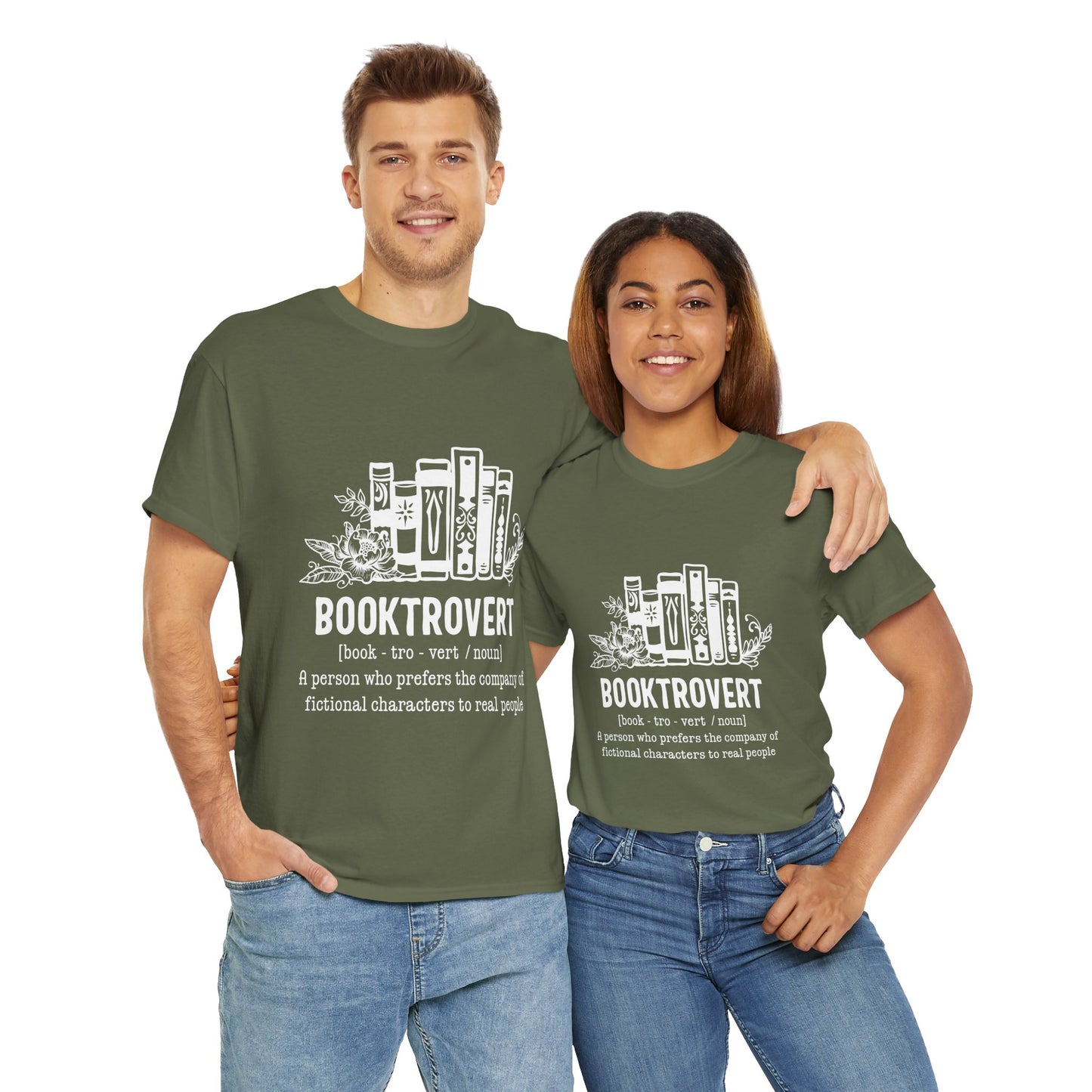 Booktrovert Definition Unisex Heavy Cotton Tee