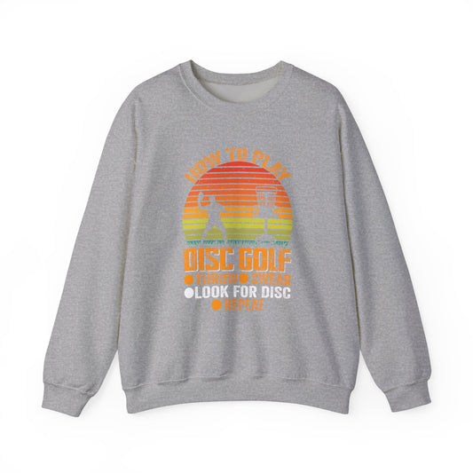 How to Disc Golf Unisex Heavy Blend™ Crewneck Sweatshirt - size S - 5X