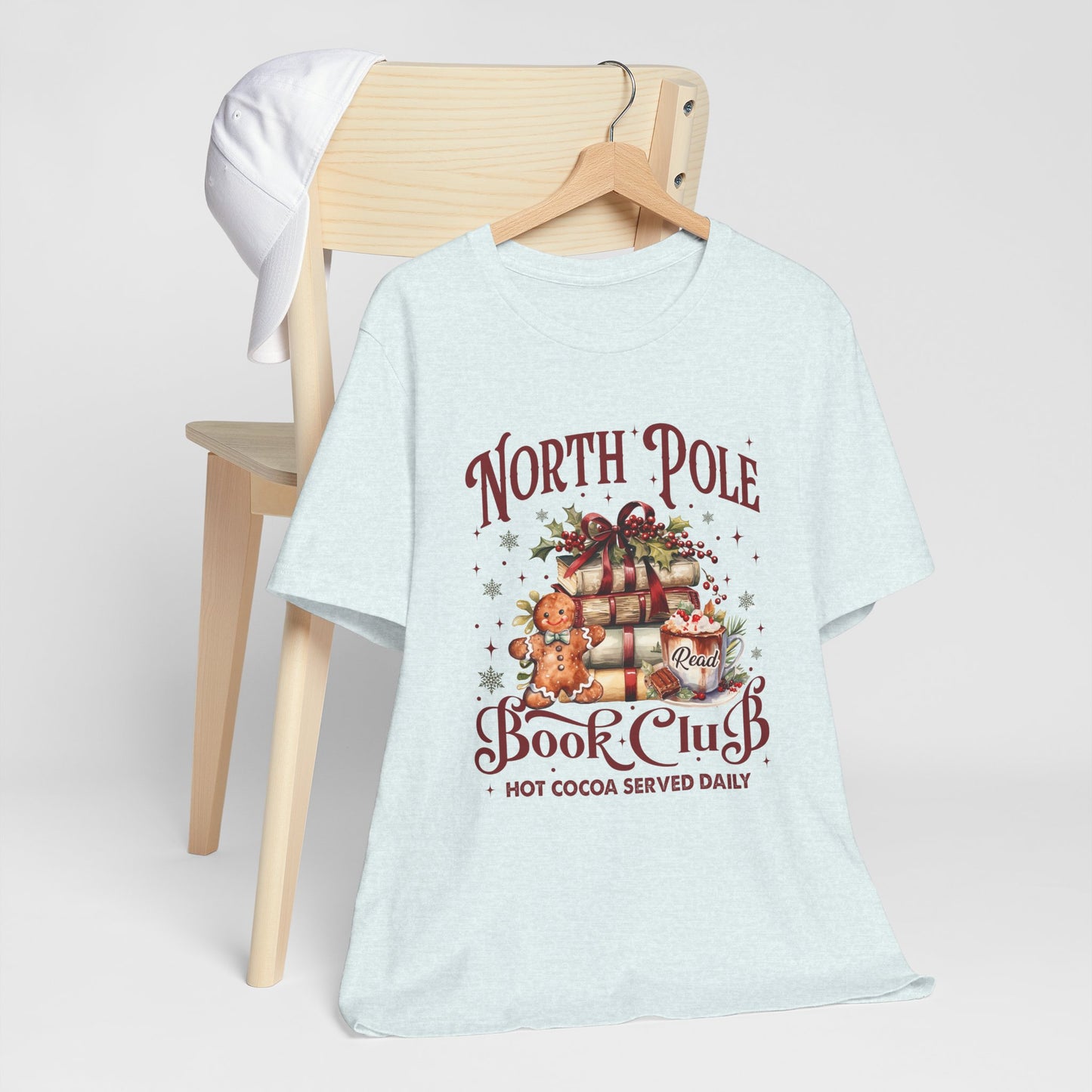 North Pole Book Club Unisex Jersey Short Sleeve Tee - sizes S - 3X