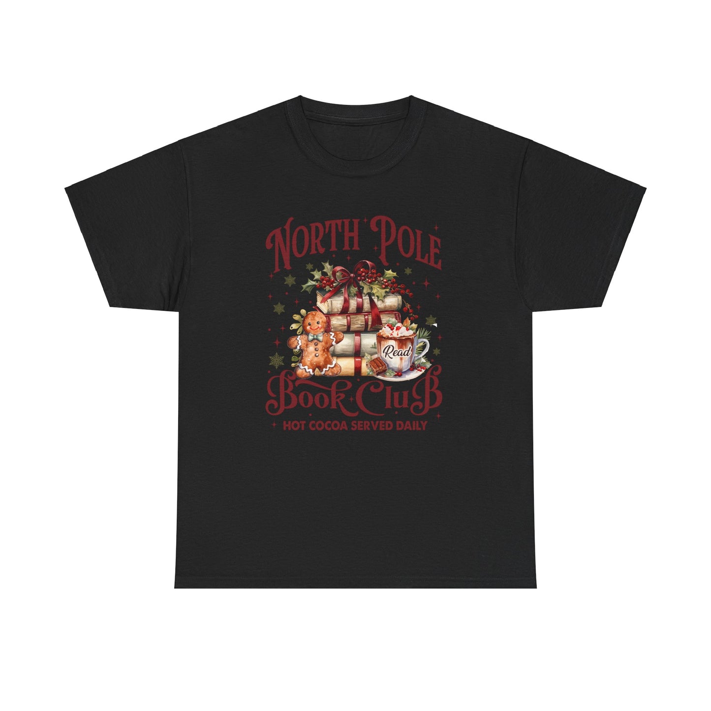 North Pole Book Club Unisex Heavy Cotton Tee - Sizes S - 5X