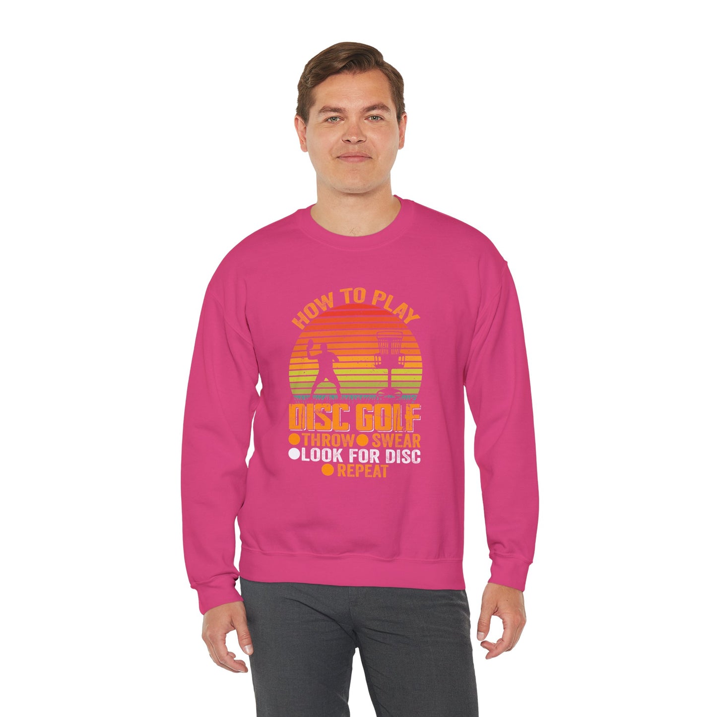 How to Disc Golf Unisex Heavy Blend™ Crewneck Sweatshirt - size S - 5X