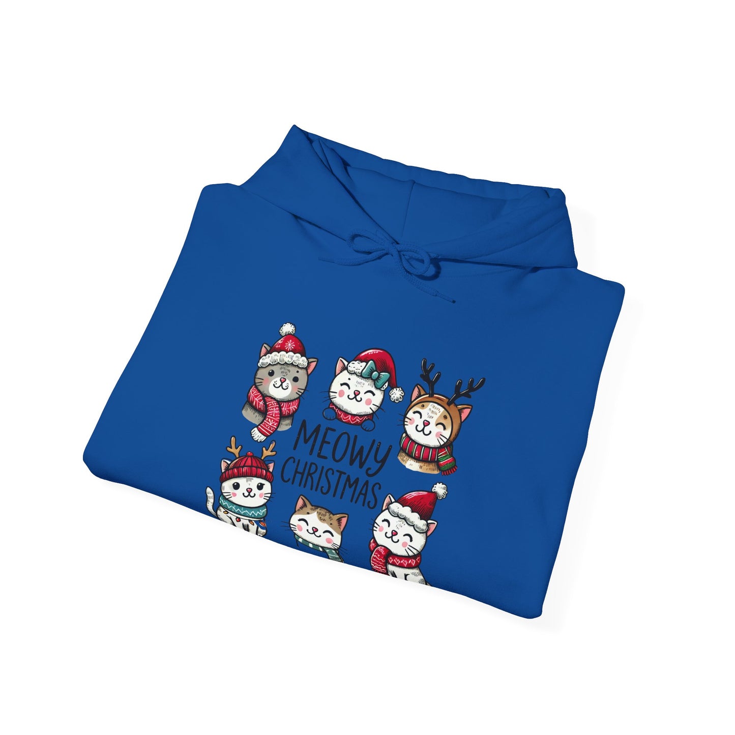 Meowy Christmas Hooded Sweatshirt - sizes S - 5X