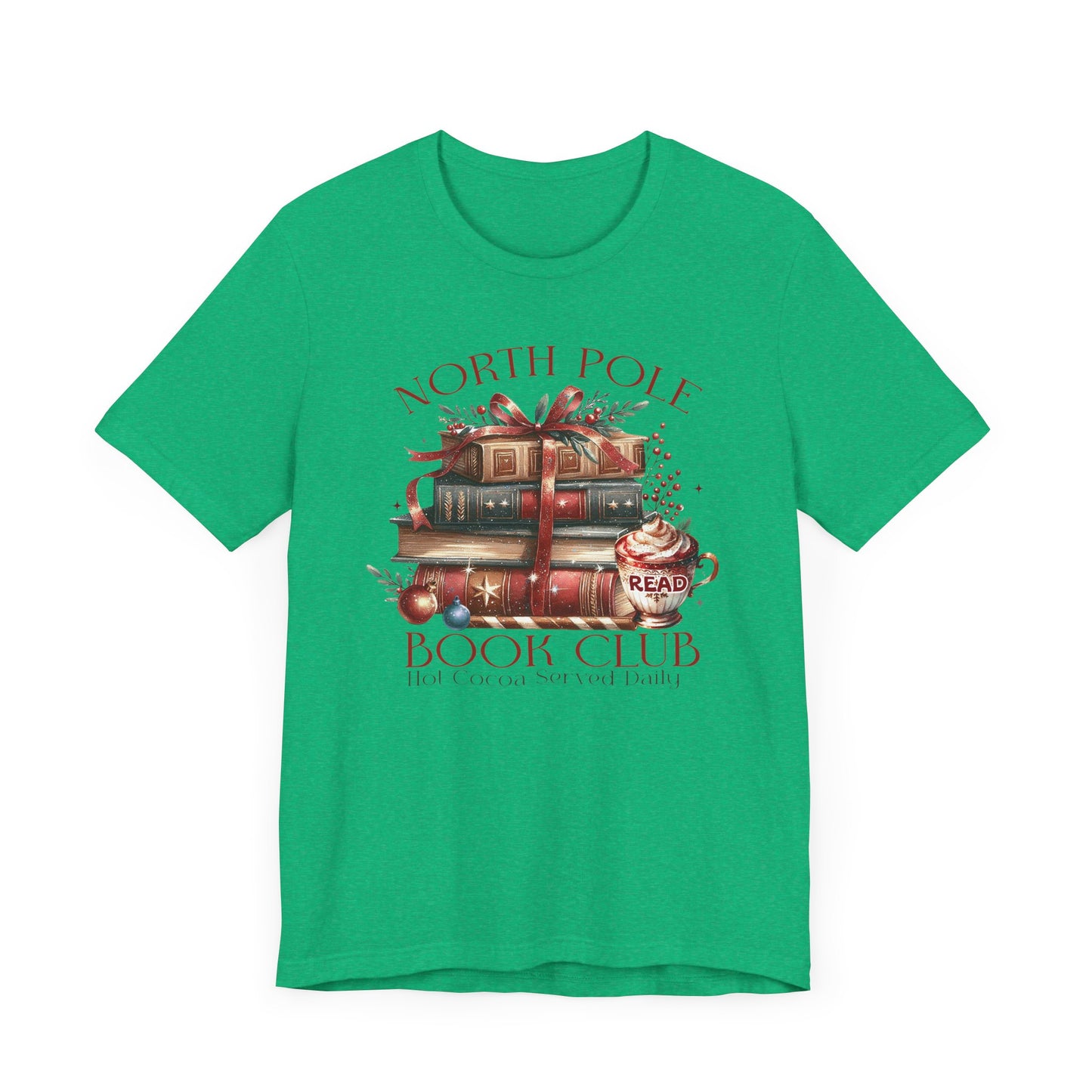 North Pole Book Club Unisex Jersey T-shirt - sizes S - 3X