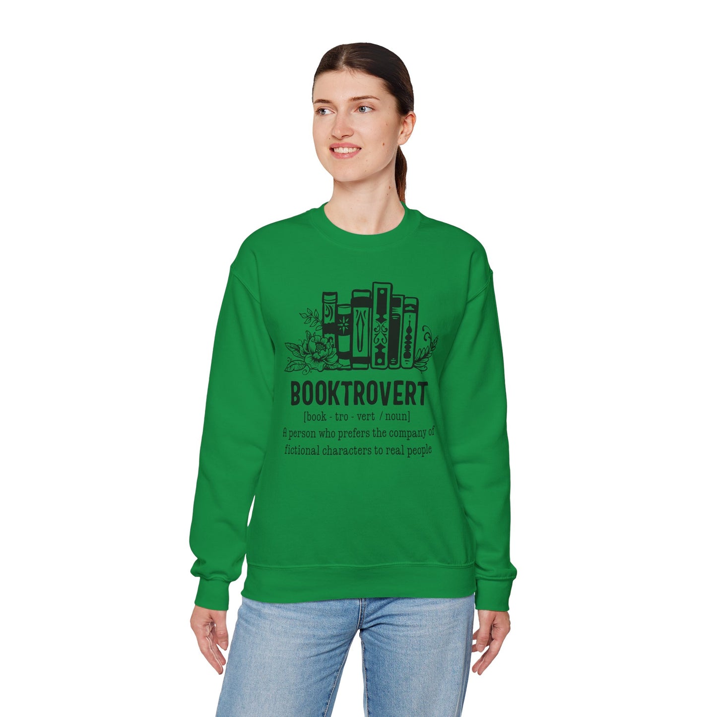 Booktrovert Unisex Heavy Blend Crewneck Sweatshirt