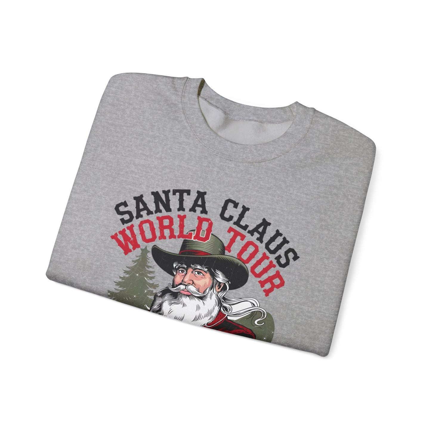 Santa Claus World Tour - Unisex Heavy Blend™ Crewneck Sweatshirt - sizes S - 5X - Rocking around the Christmas Tree