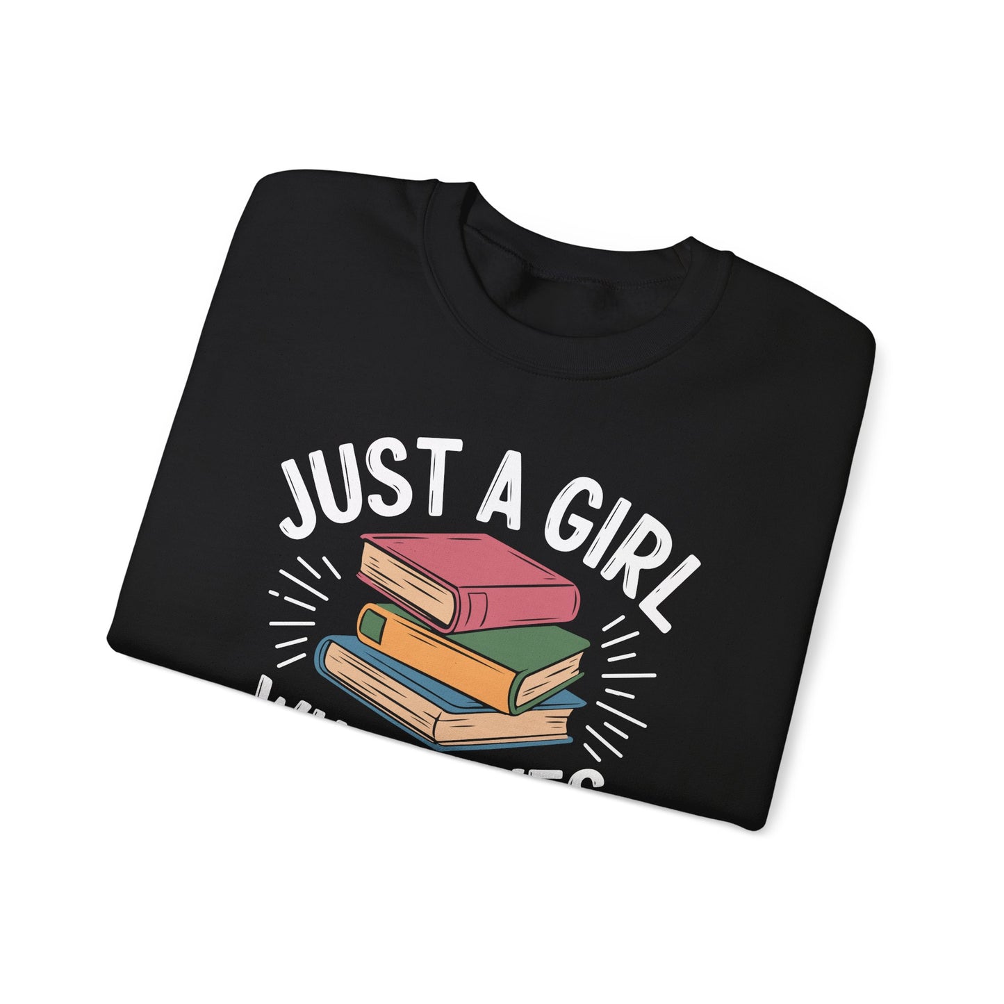 Just a Girl Who Loves Unisex Heavy Blend™ Crewneck Sweatshirt - S - 5X