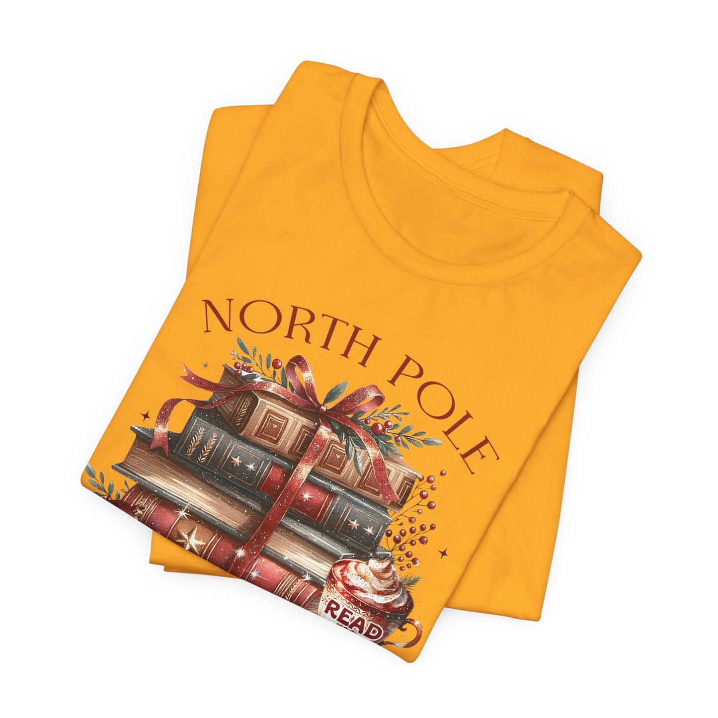 North Pole Book Club Unisex Jersey T-shirt - sizes S - 3X