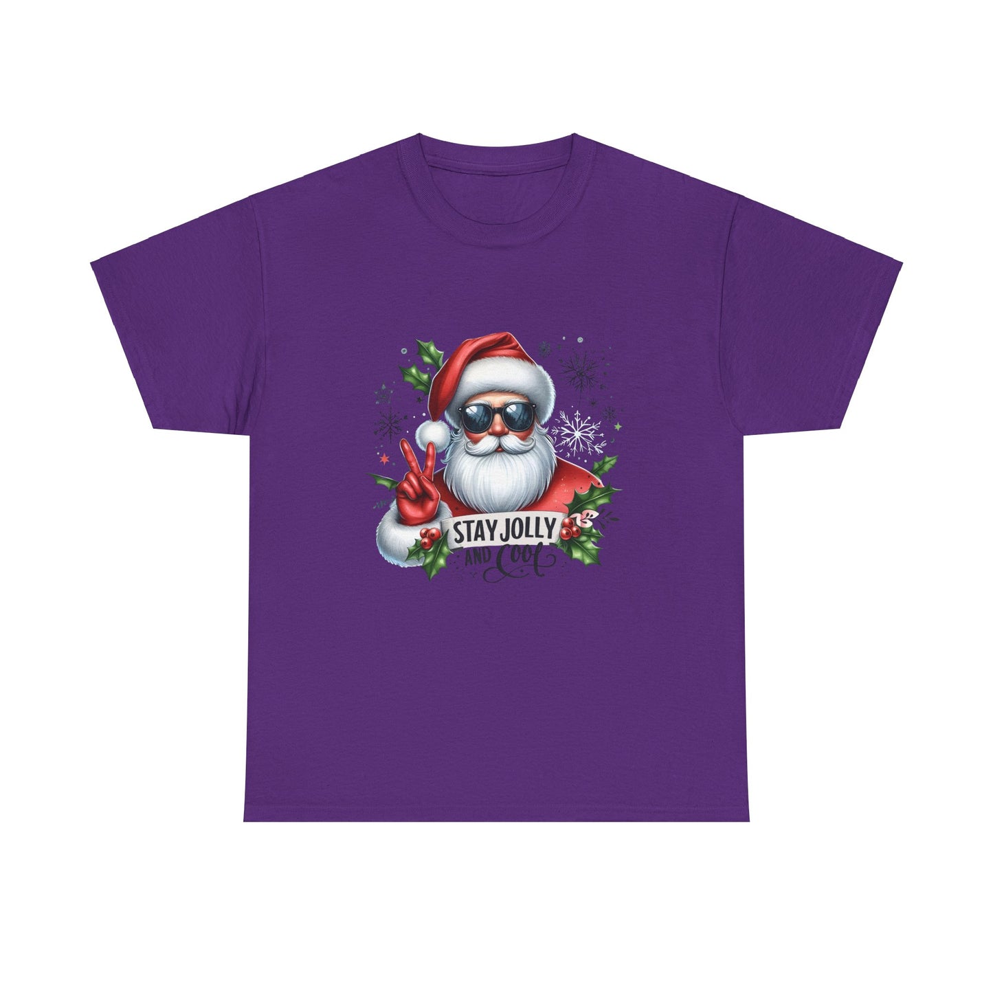 Christmas Tee - Cool Jolly Santa Design - Unisex T-Shirt