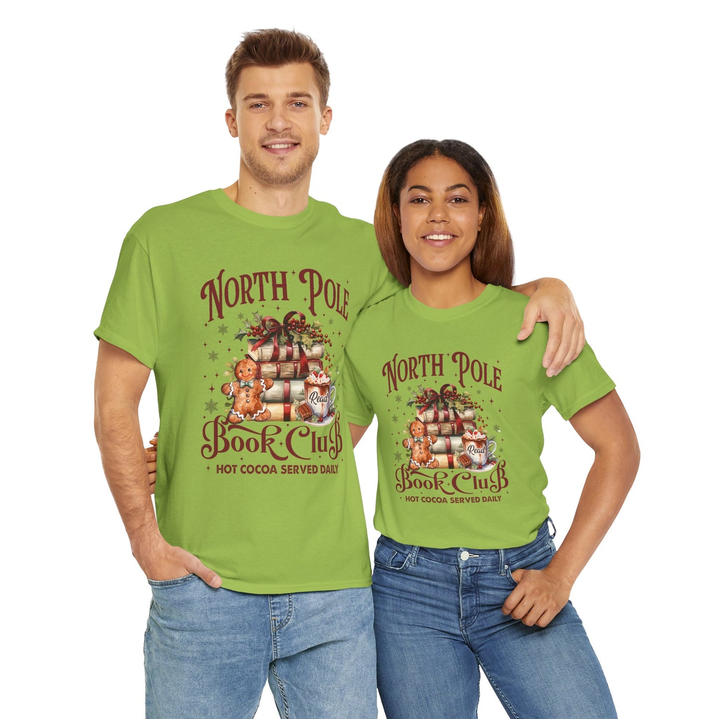 North Pole Book Club Unisex Heavy Cotton Tee - Sizes S - 5X