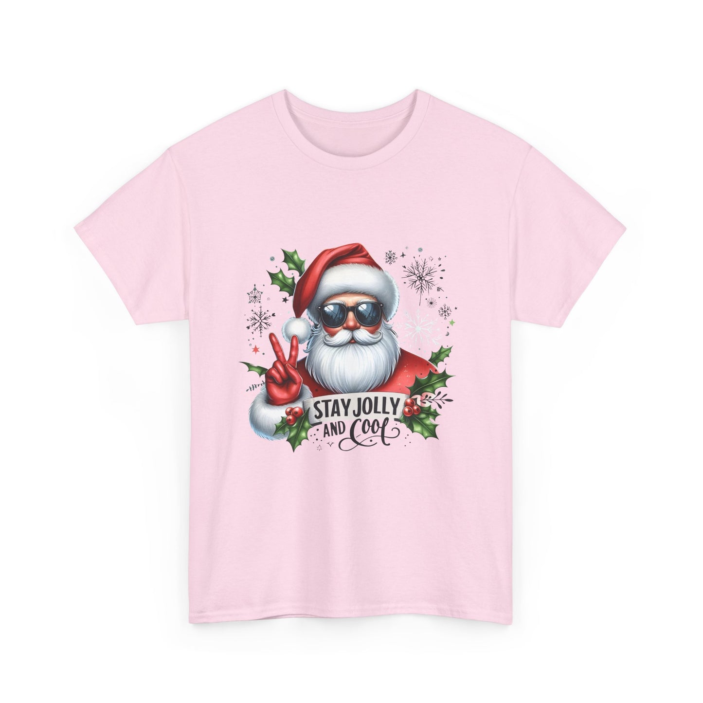 Christmas Tee - Cool Jolly Santa Design - Unisex T-Shirt