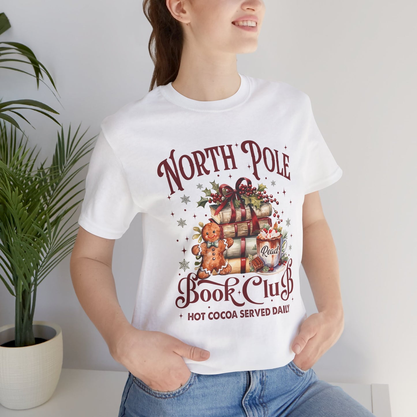 North Pole Book Club Unisex Jersey Short Sleeve Tee - sizes S - 3X