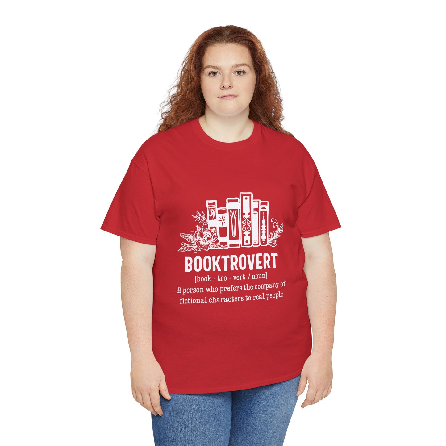 Booktrovert Definition Unisex Heavy Cotton Tee