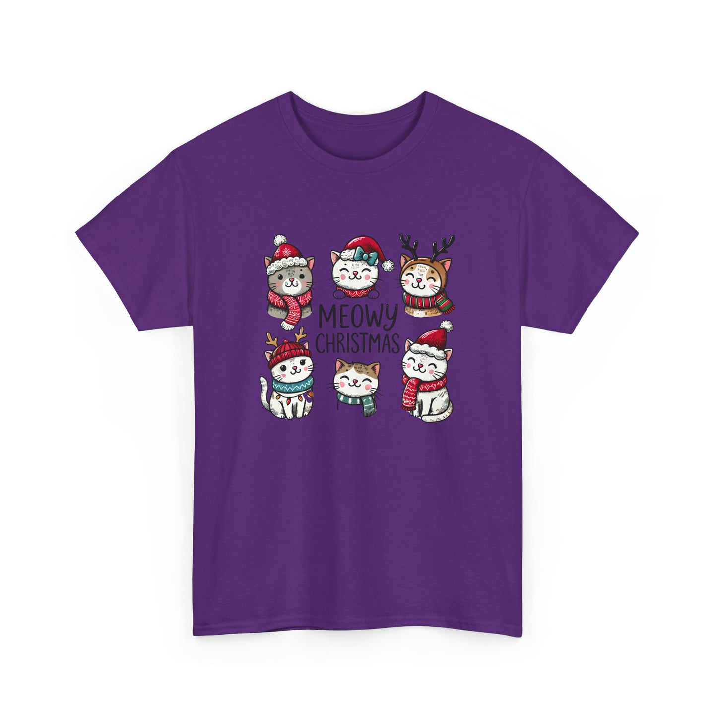 Meowy Christmas Unisex T-shirt - sizes S - 5X