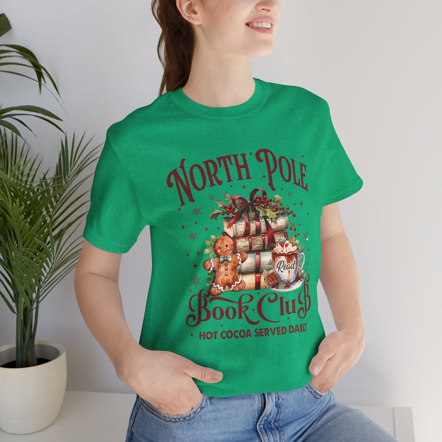 North Pole Book Club Unisex Jersey Short Sleeve Tee - sizes S - 3X