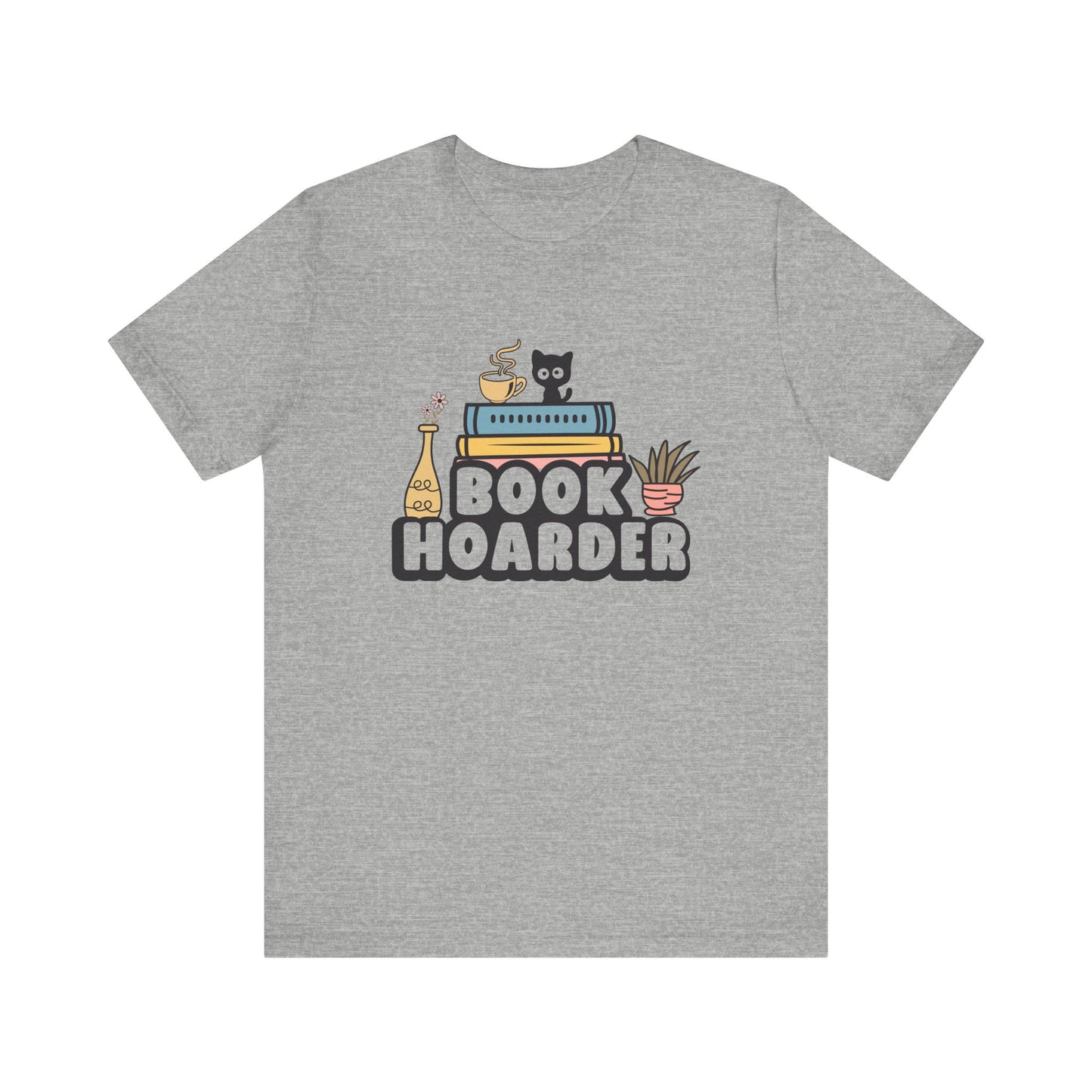 Book Hoarder Unisex Tee - Cat Lover Book Lover Funny Gift - sizes S - 3X