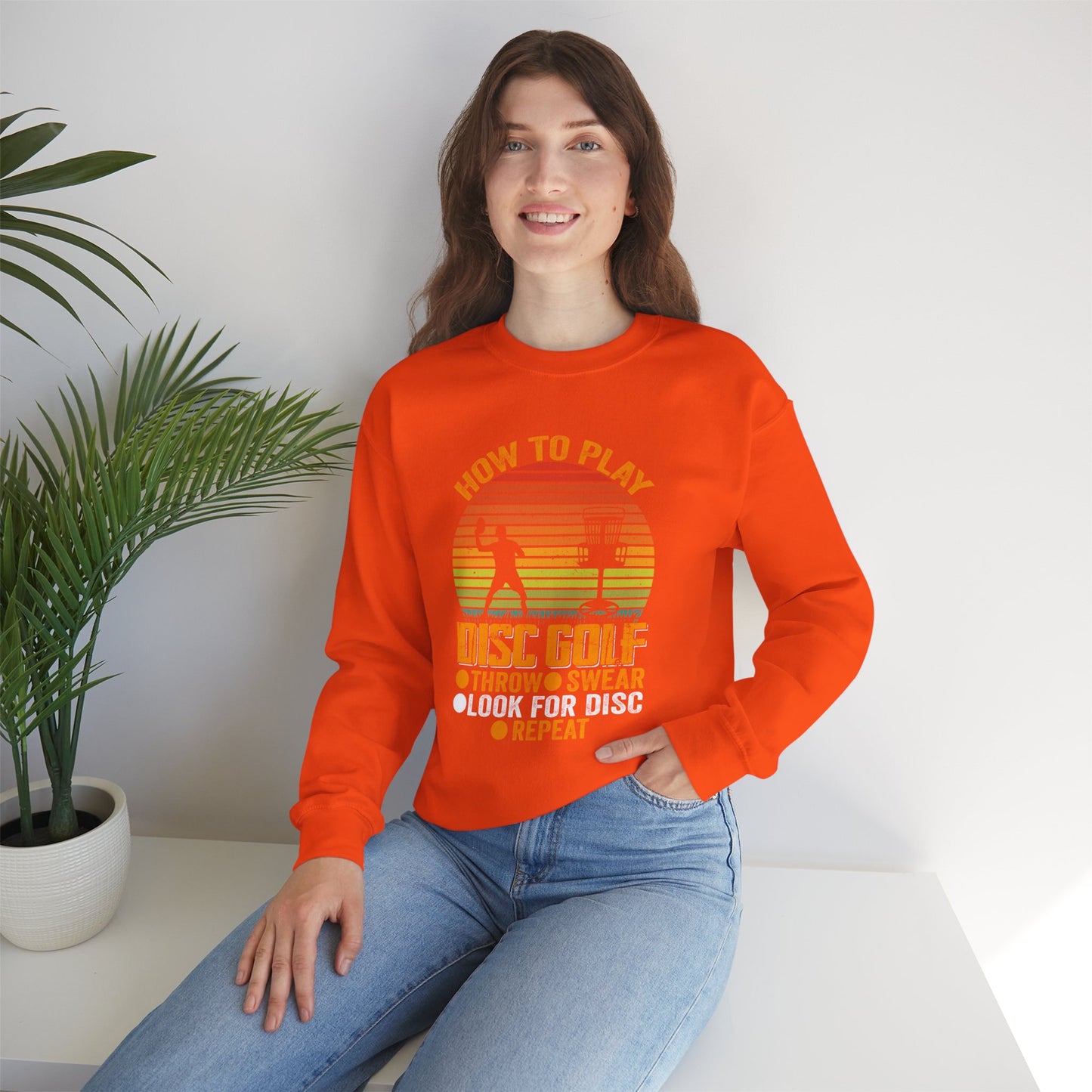 How to Disc Golf Unisex Heavy Blend™ Crewneck Sweatshirt - size S - 5X