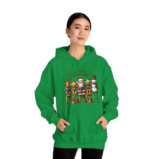 Christmas Bookish UnisexHoodie - All Booked For Christmas