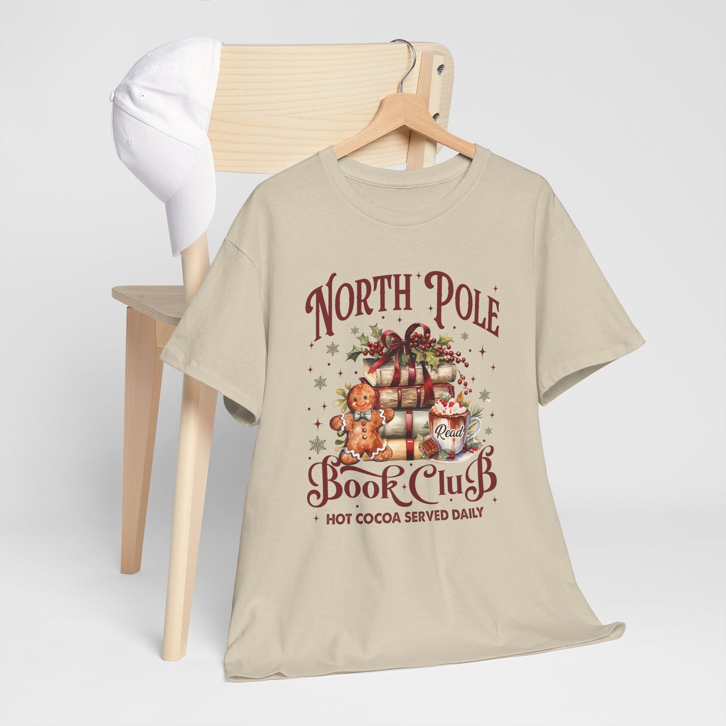 North Pole Book Club Unisex Heavy Cotton Tee - Sizes S - 5X