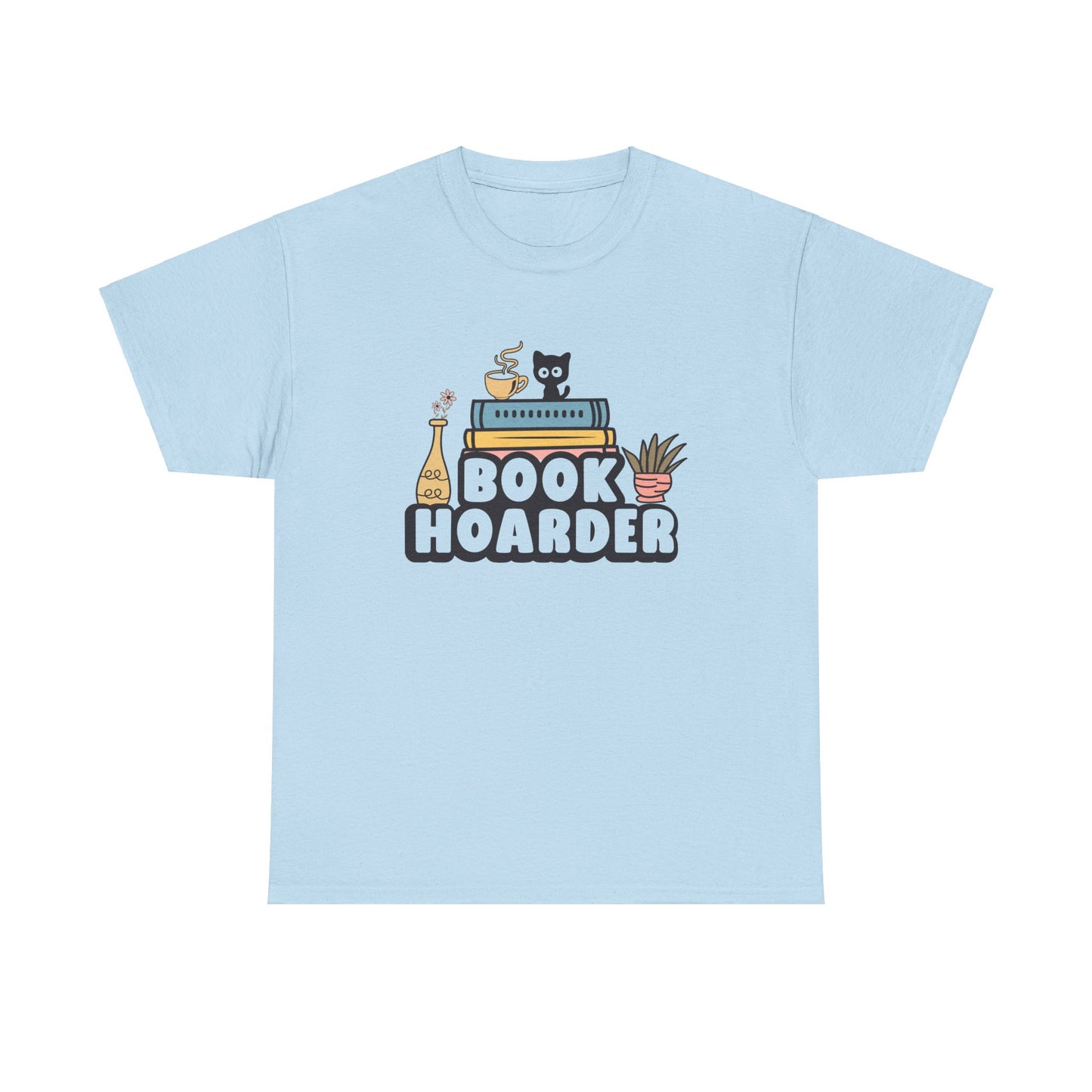 Book Hoarder Unisex Tee - Funny Cat Lover Book Lover Gift - sizes S - 5X