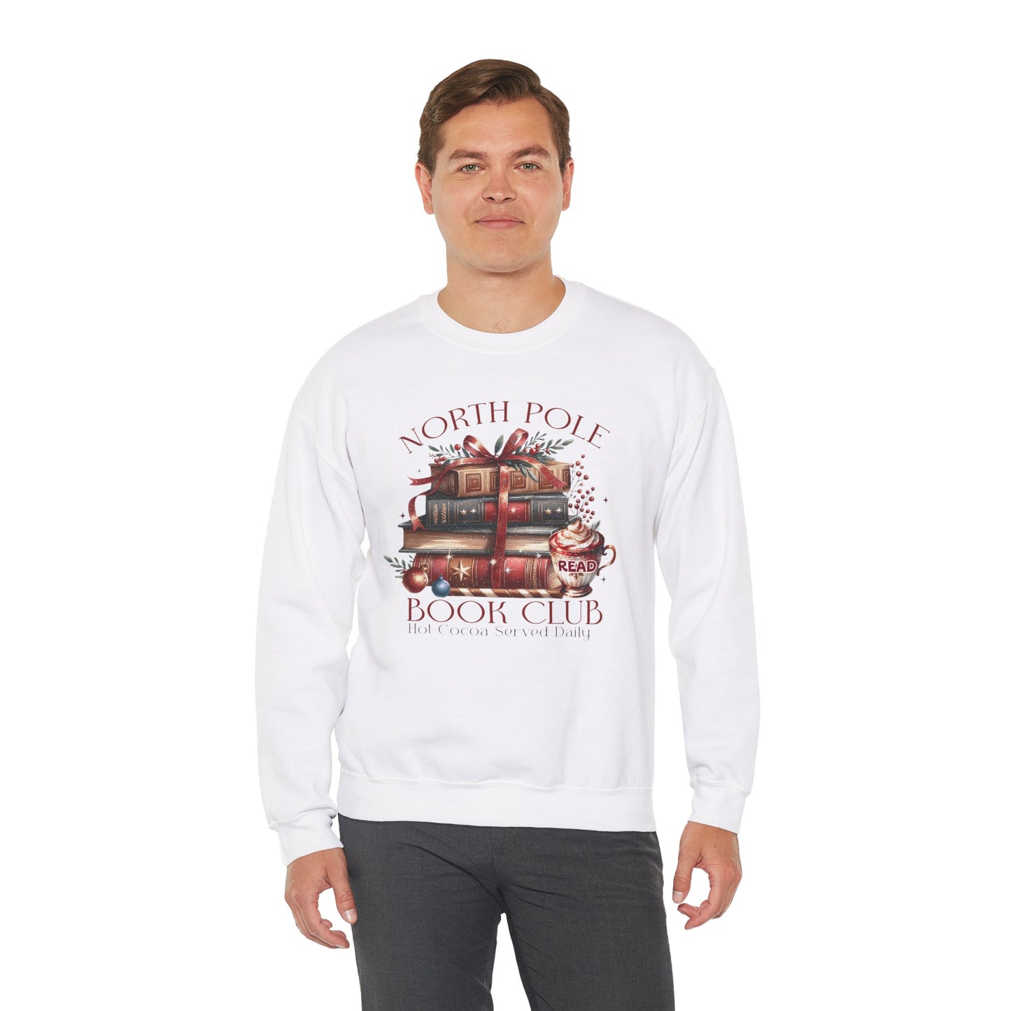 North Pole Book Club Unisex Heavy Blend™ Crewneck Sweatshirt - sizes S - 3X