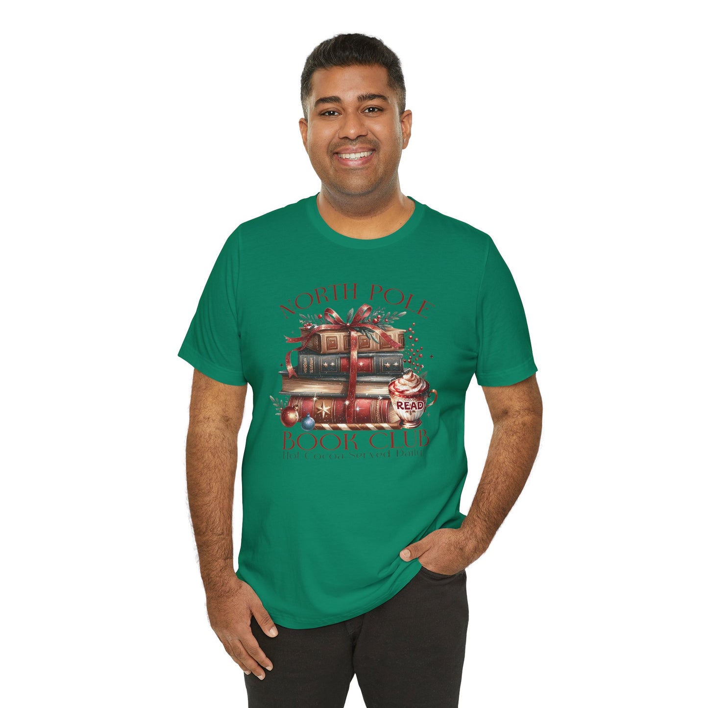 North Pole Book Club Unisex Jersey T-shirt - sizes S - 3X