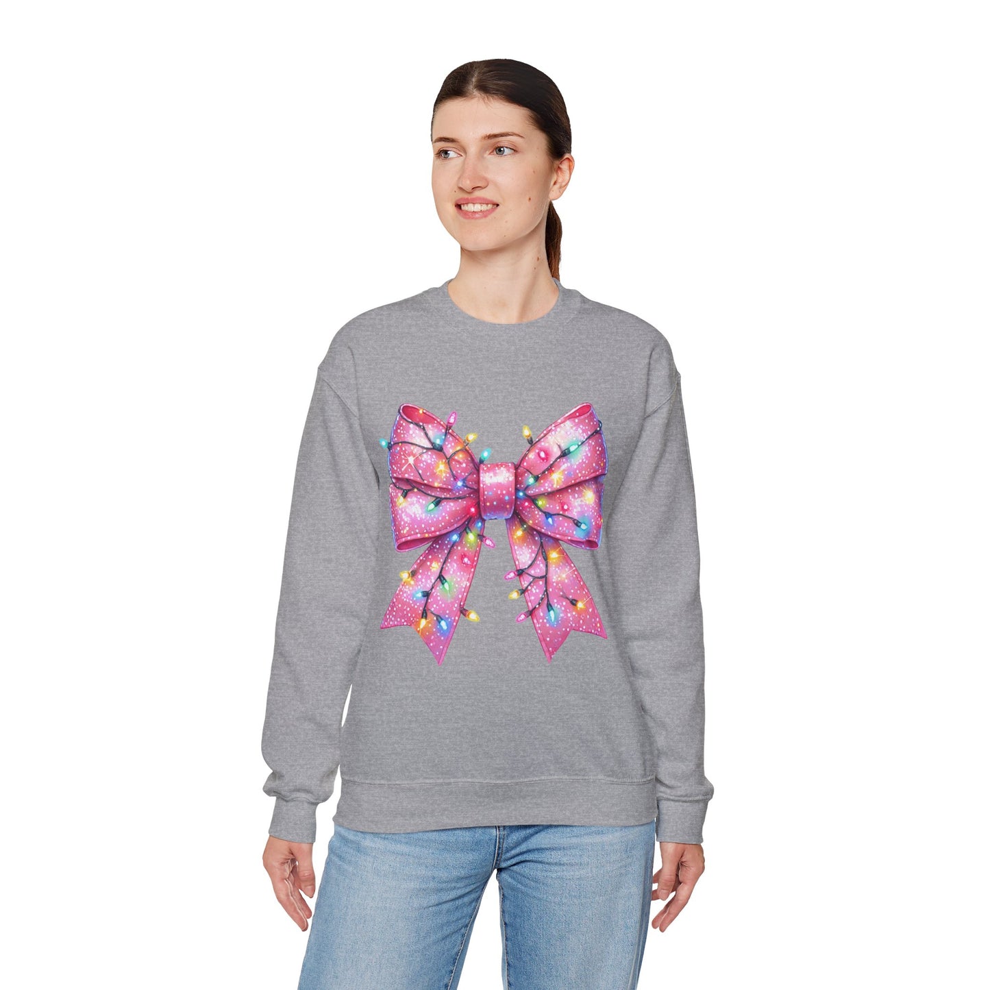 Christmas Bow Unisex Heavy Blend Crewneck Sweatshirt - sizes S - 5X