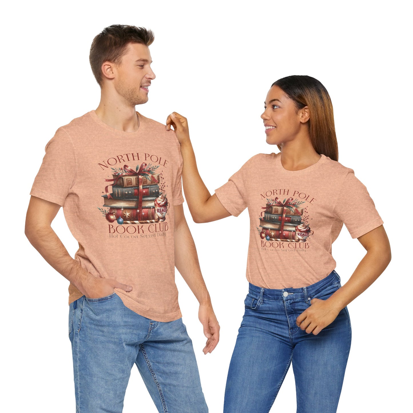 North Pole Book Club Unisex Jersey T-shirt - sizes S - 3X