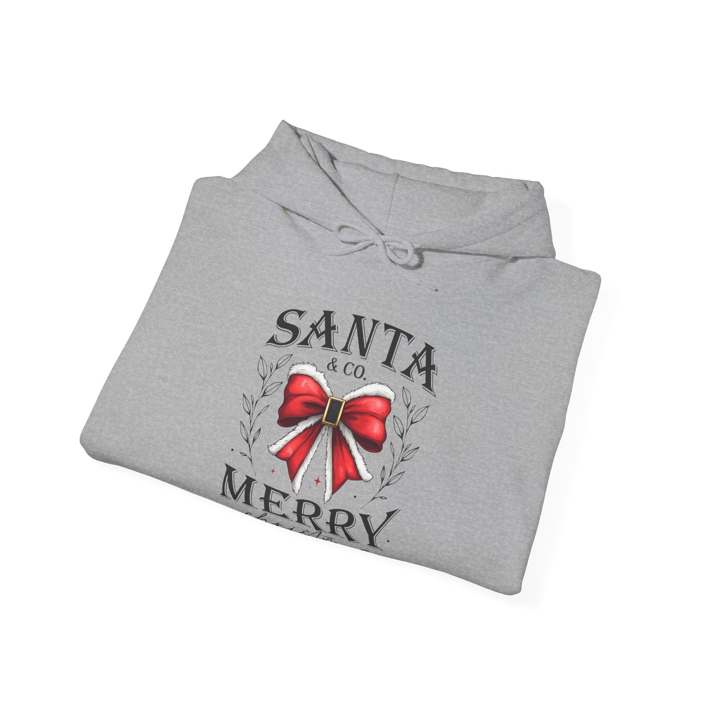 Santa and Co Merrey Christmas bow Unisex Heavy Blend™ Hooded Sweatshirt - sizes S - 5X