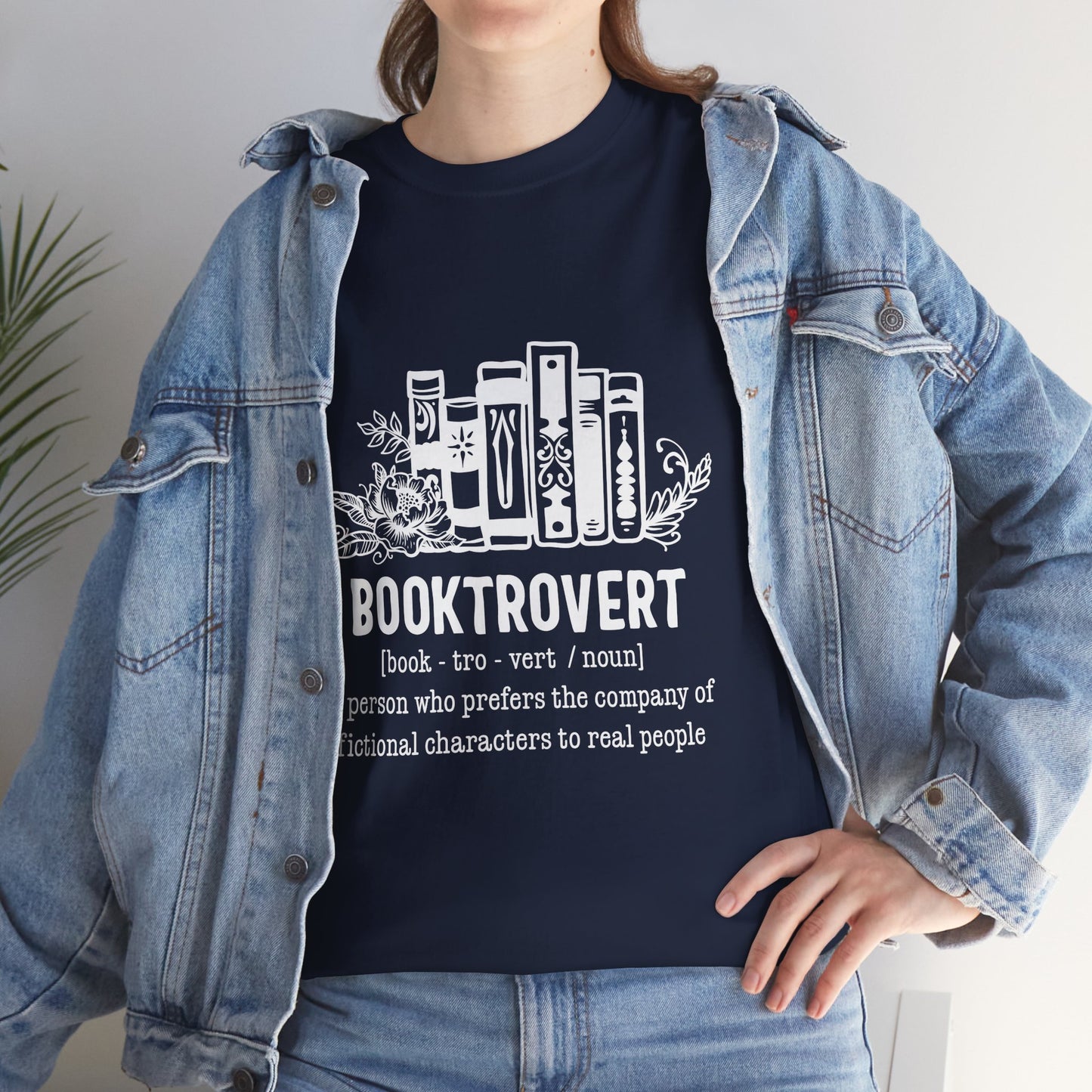 Booktrovert Definition Unisex Heavy Cotton Tee