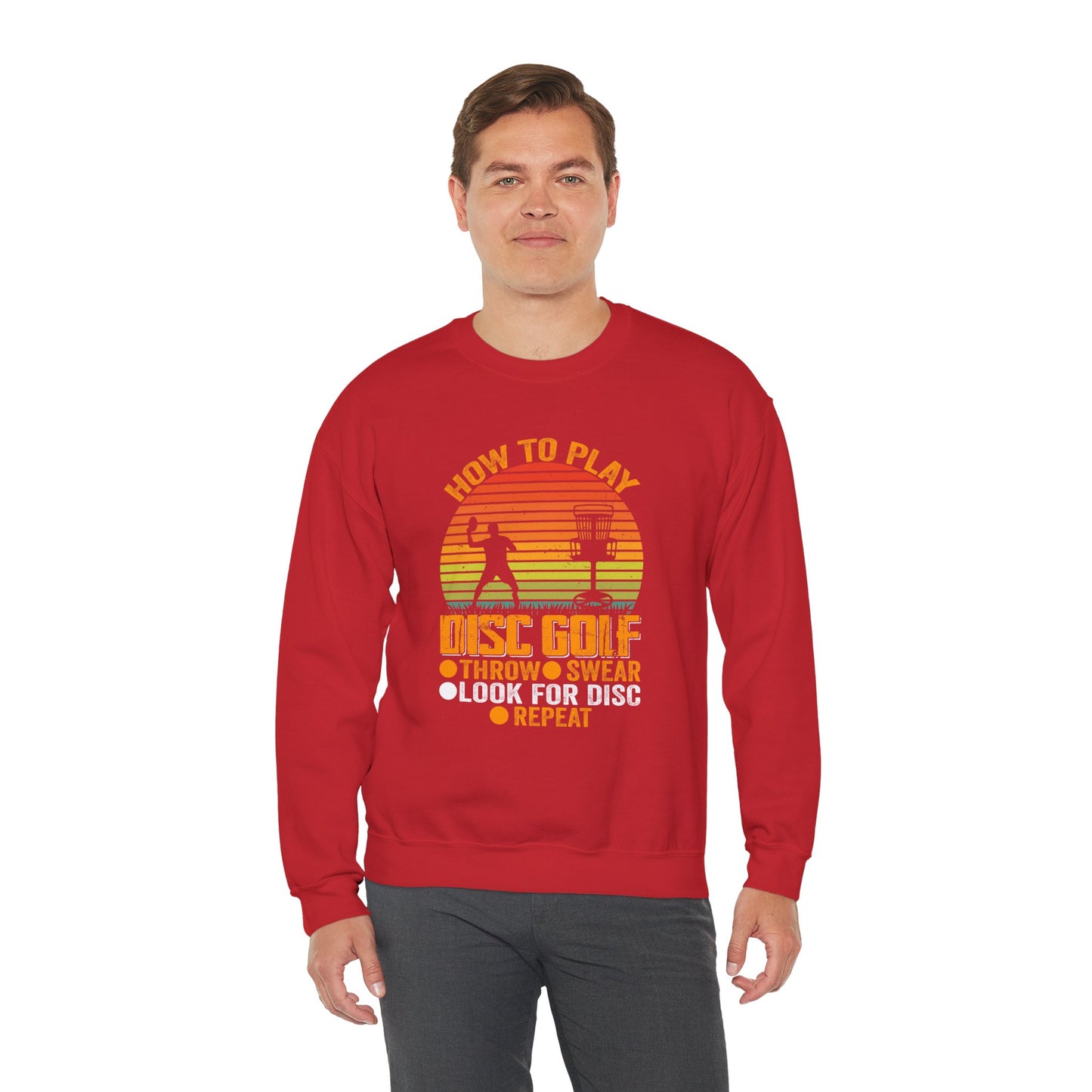 How to Disc Golf Unisex Heavy Blend™ Crewneck Sweatshirt - size S - 5X