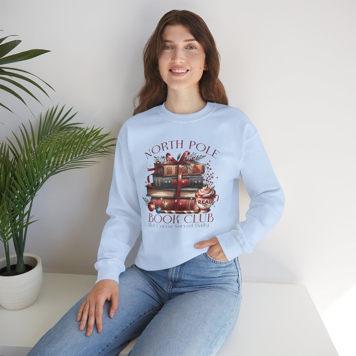 North Pole Book Club Unisex Heavy Blend™ Crewneck Sweatshirt - sizes S - 3X