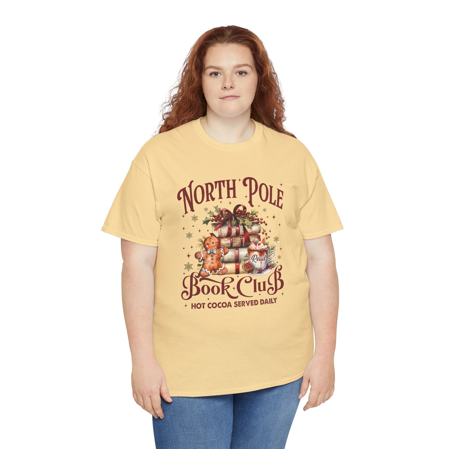 North Pole Book Club Unisex Heavy Cotton Tee - Sizes S - 5X