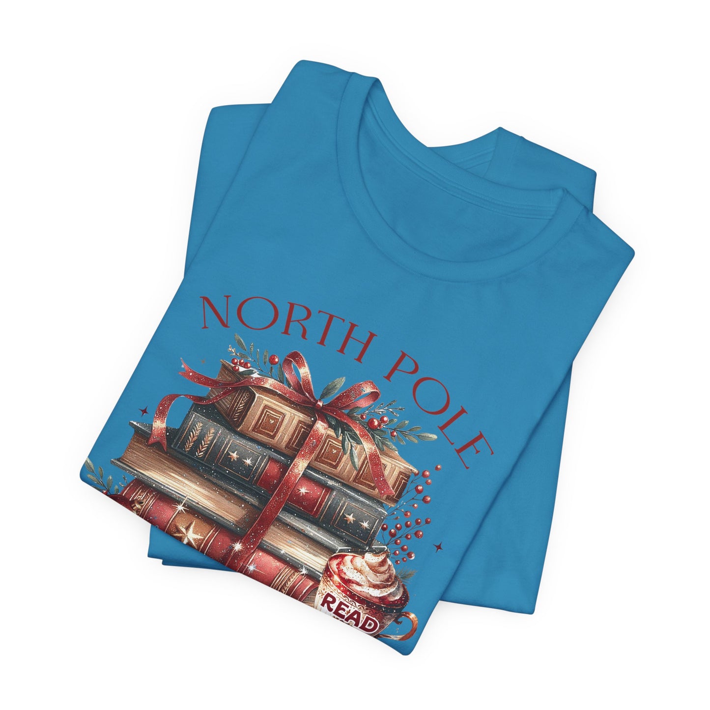 North Pole Book Club Unisex Jersey T-shirt - sizes S - 3X