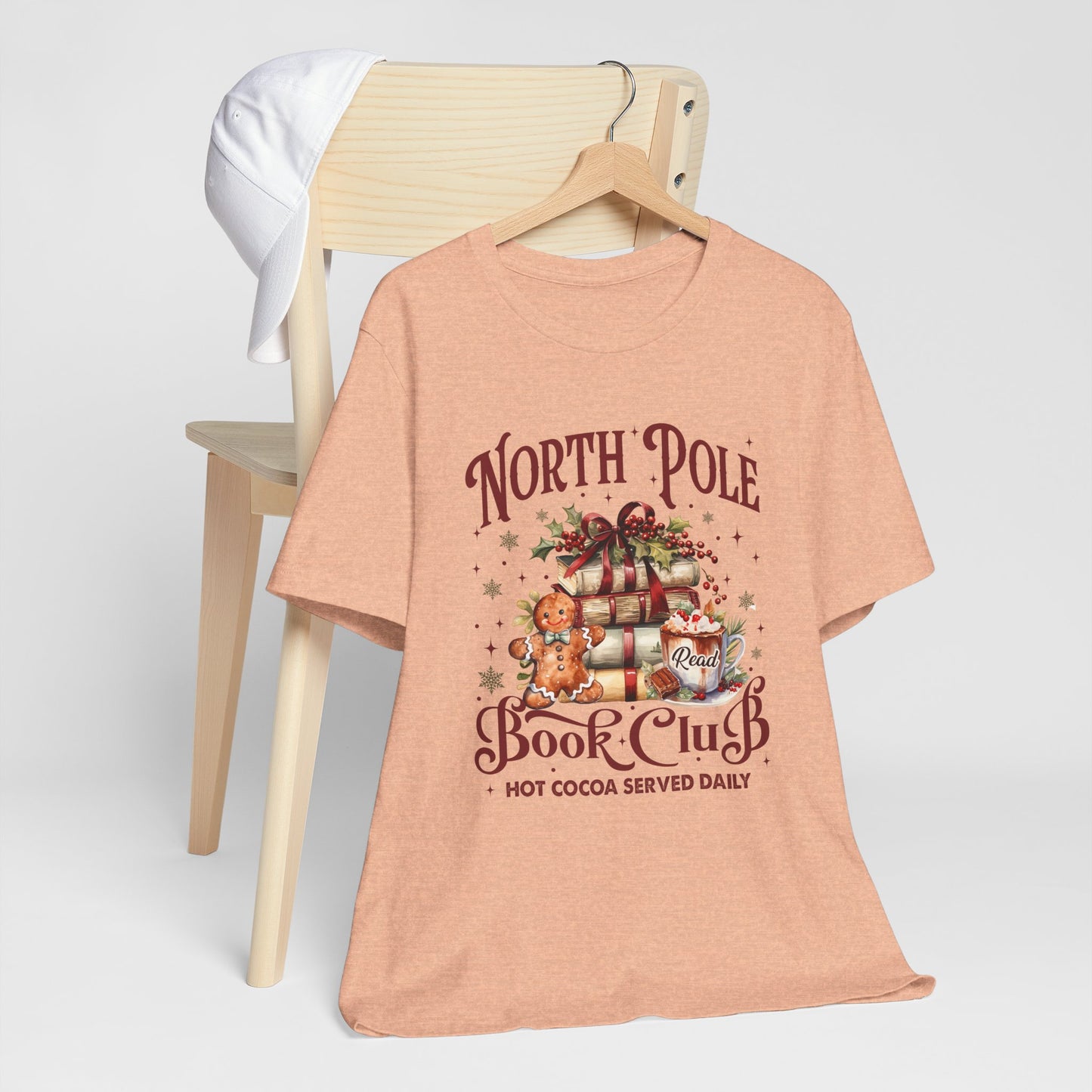 North Pole Book Club Unisex Jersey Short Sleeve Tee - sizes S - 3X