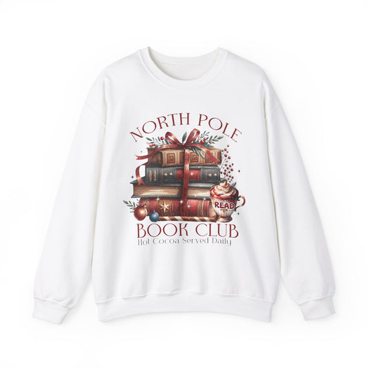 North Pole Book Club Unisex Heavy Blend Crewneck Sweatshirt - S - 5X