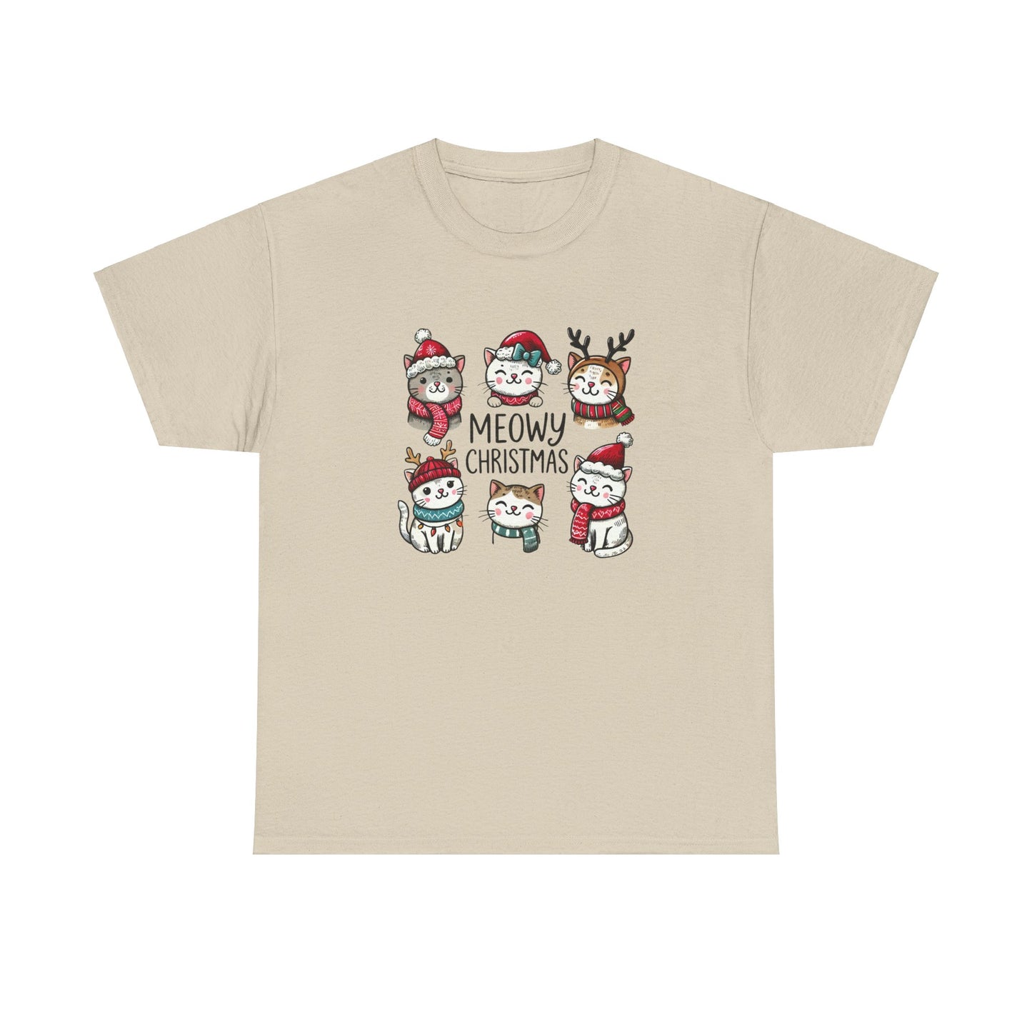 Meowy Christmas Unisex T-shirt - sizes S - 5X