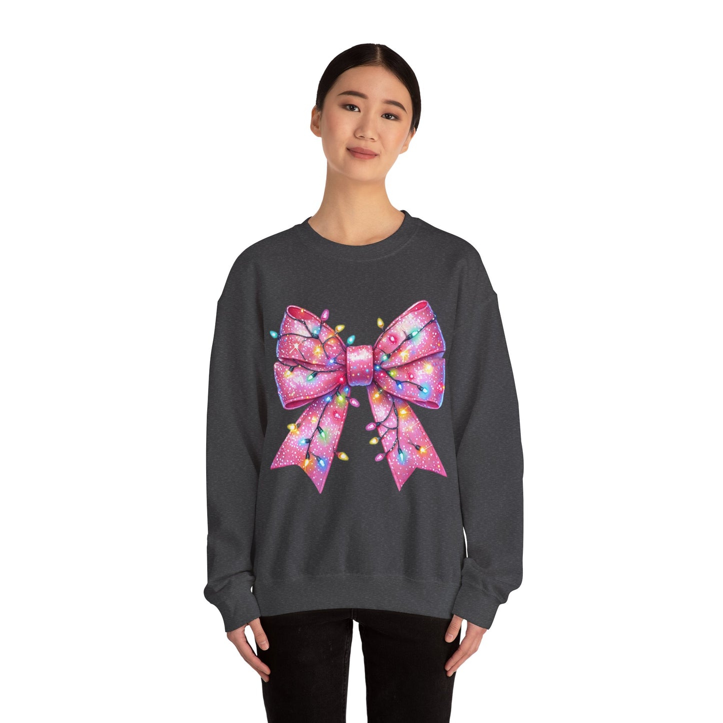 Christmas Bow Unisex Heavy Blend Crewneck Sweatshirt - sizes S - 5X