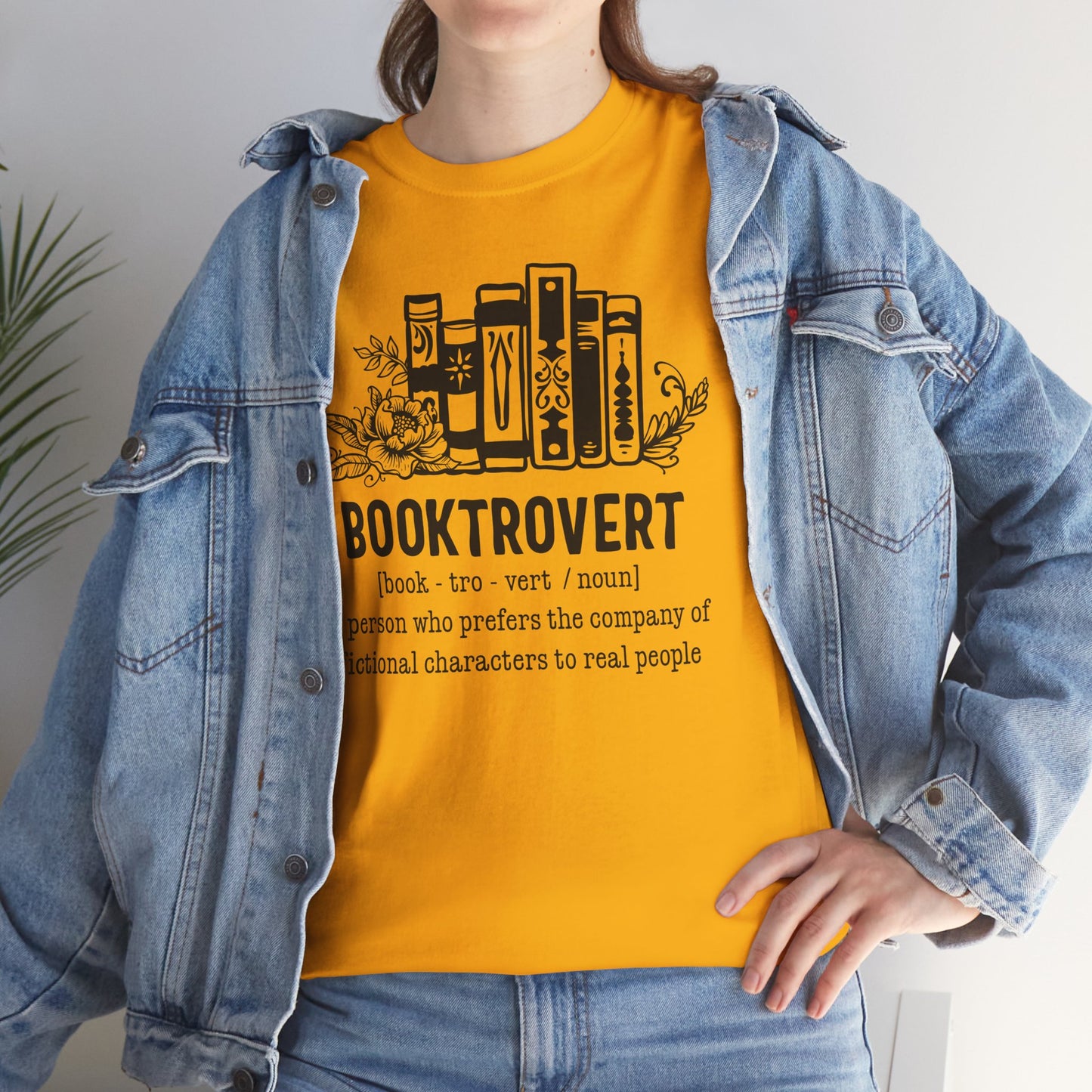 Booktrovert Definition Unisex Heavy Cotton Tee