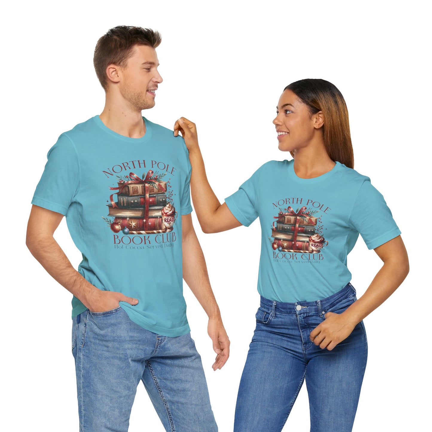 North Pole Book Club Unisex Jersey T-shirt - sizes S - 3X