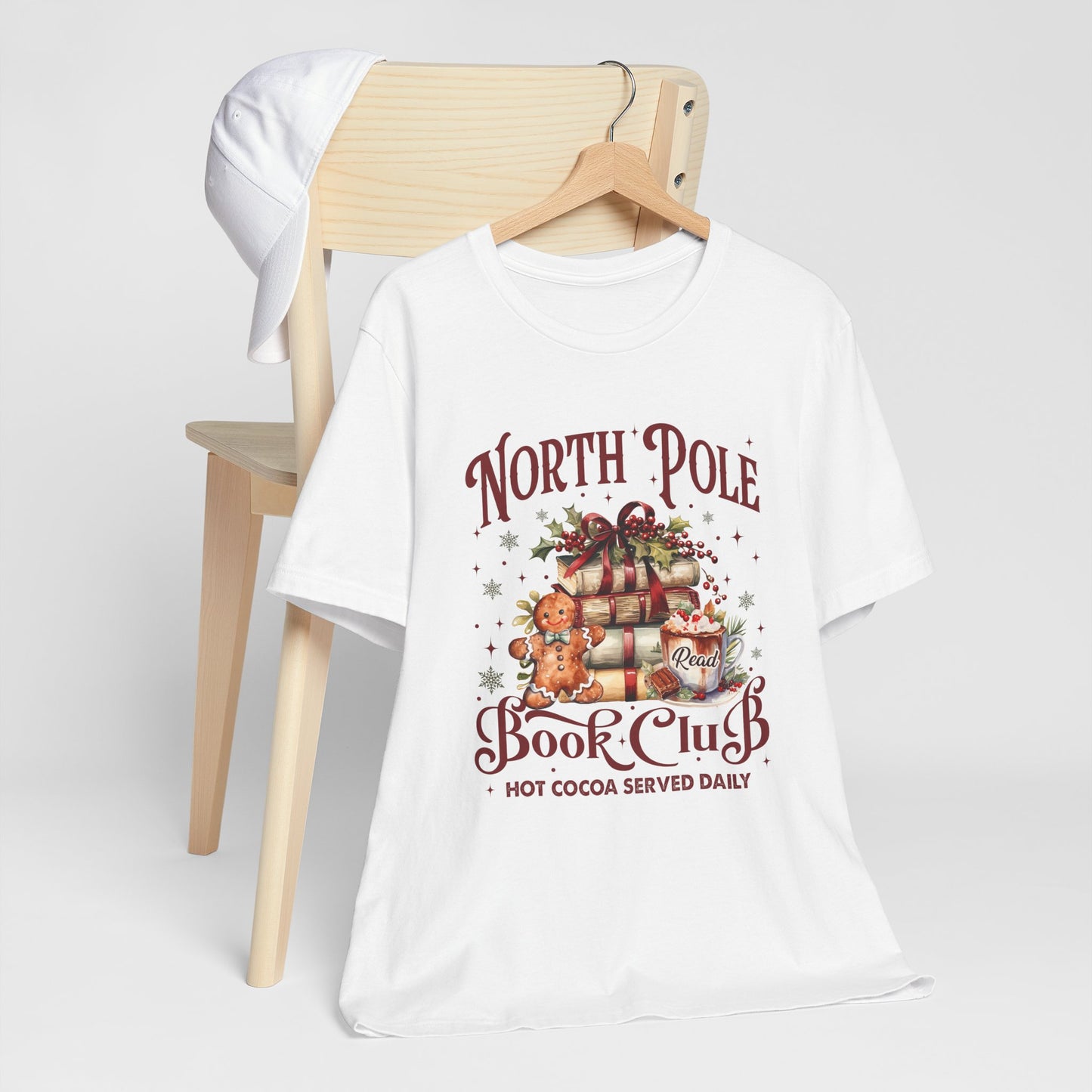 North Pole Book Club Unisex Jersey Short Sleeve Tee - sizes S - 3X