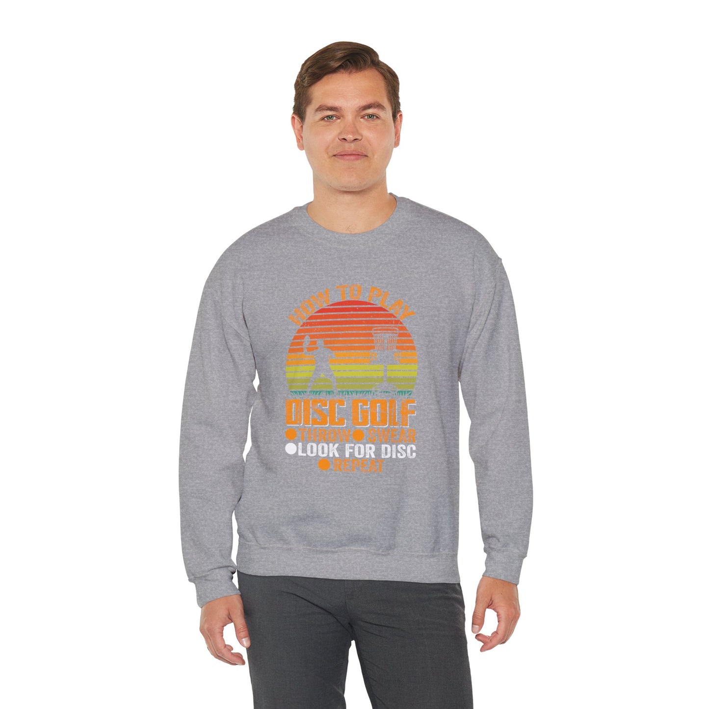 How to Disc Golf Unisex Heavy Blend™ Crewneck Sweatshirt - size S - 5X