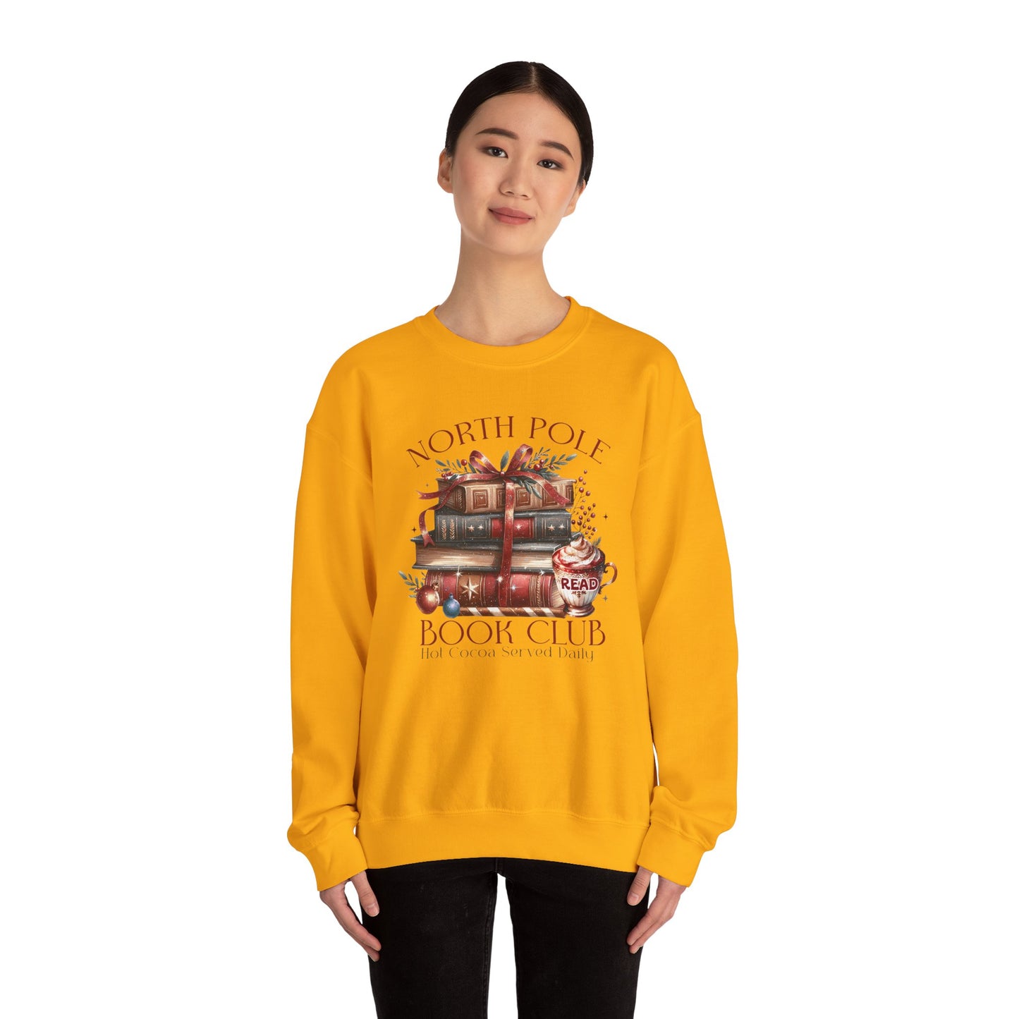 North Pole Book Club Unisex Heavy Blend™ Crewneck Sweatshirt - sizes S - 3X