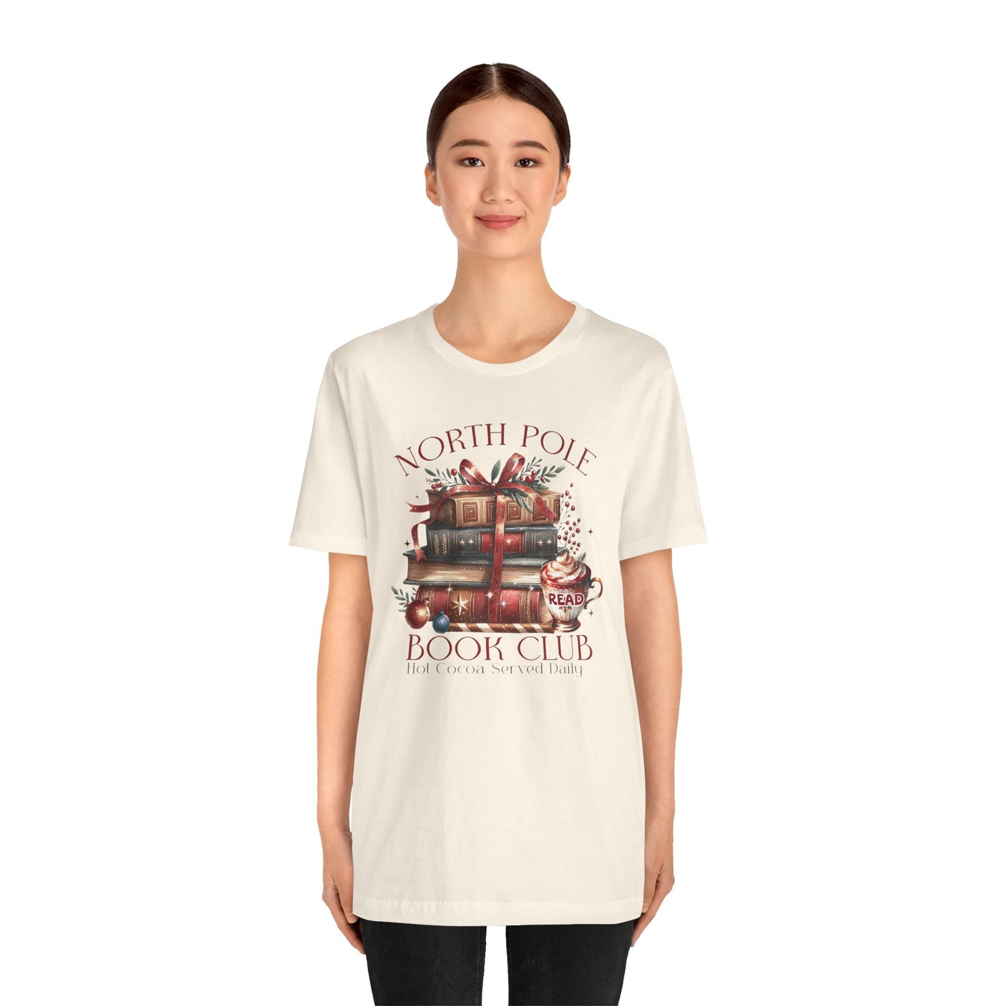 North Pole Book Club Unisex Jersey T-shirt - sizes S - 3X