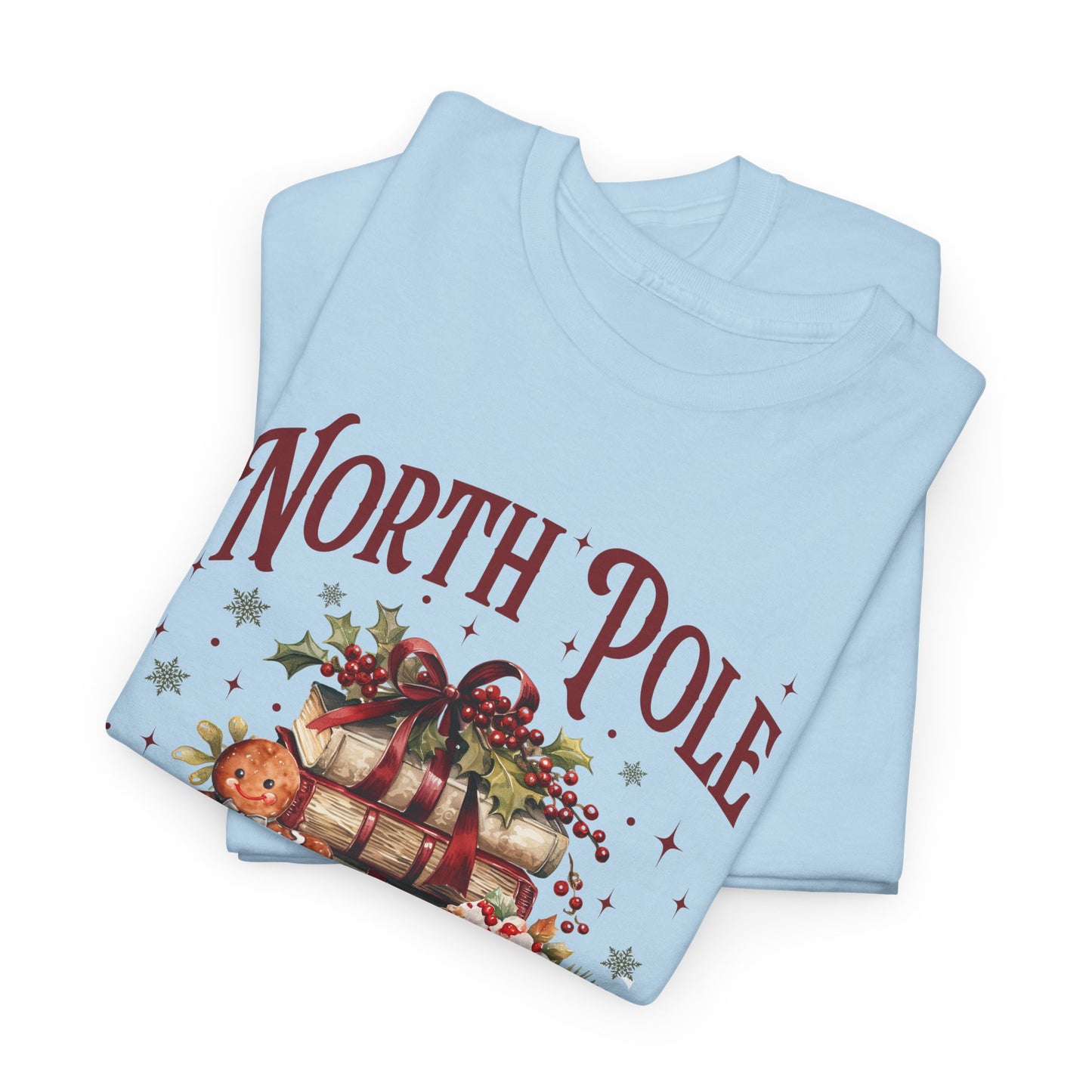 North Pole Book Club Unisex Heavy Cotton Tee - Sizes S - 5X